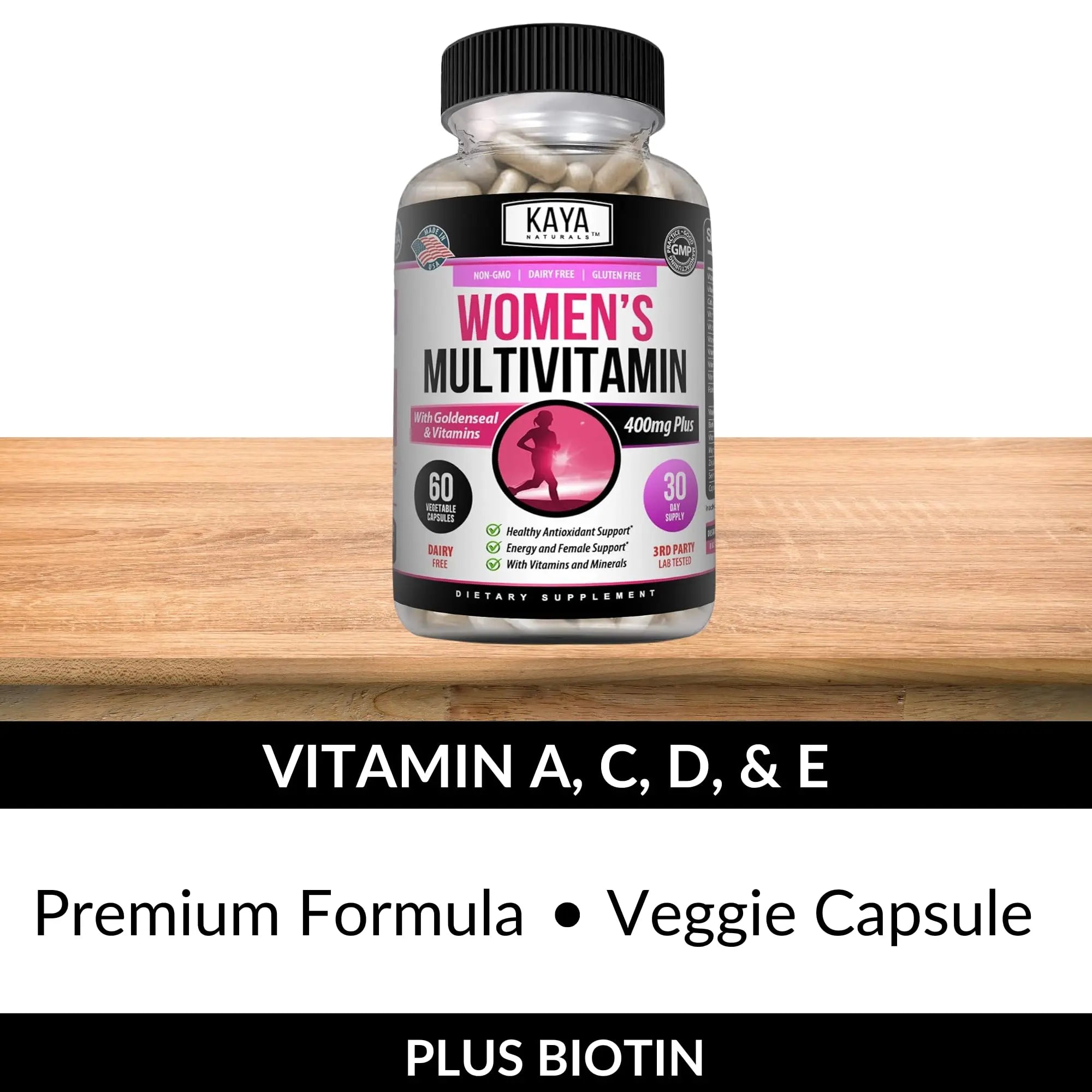 Kaya Naturals Women's Multivitamin, Overall Healthy Antioxidant, and Immune Support, Vitamins A, D, C, E, Biotin Kaya NaturalsAu supplements