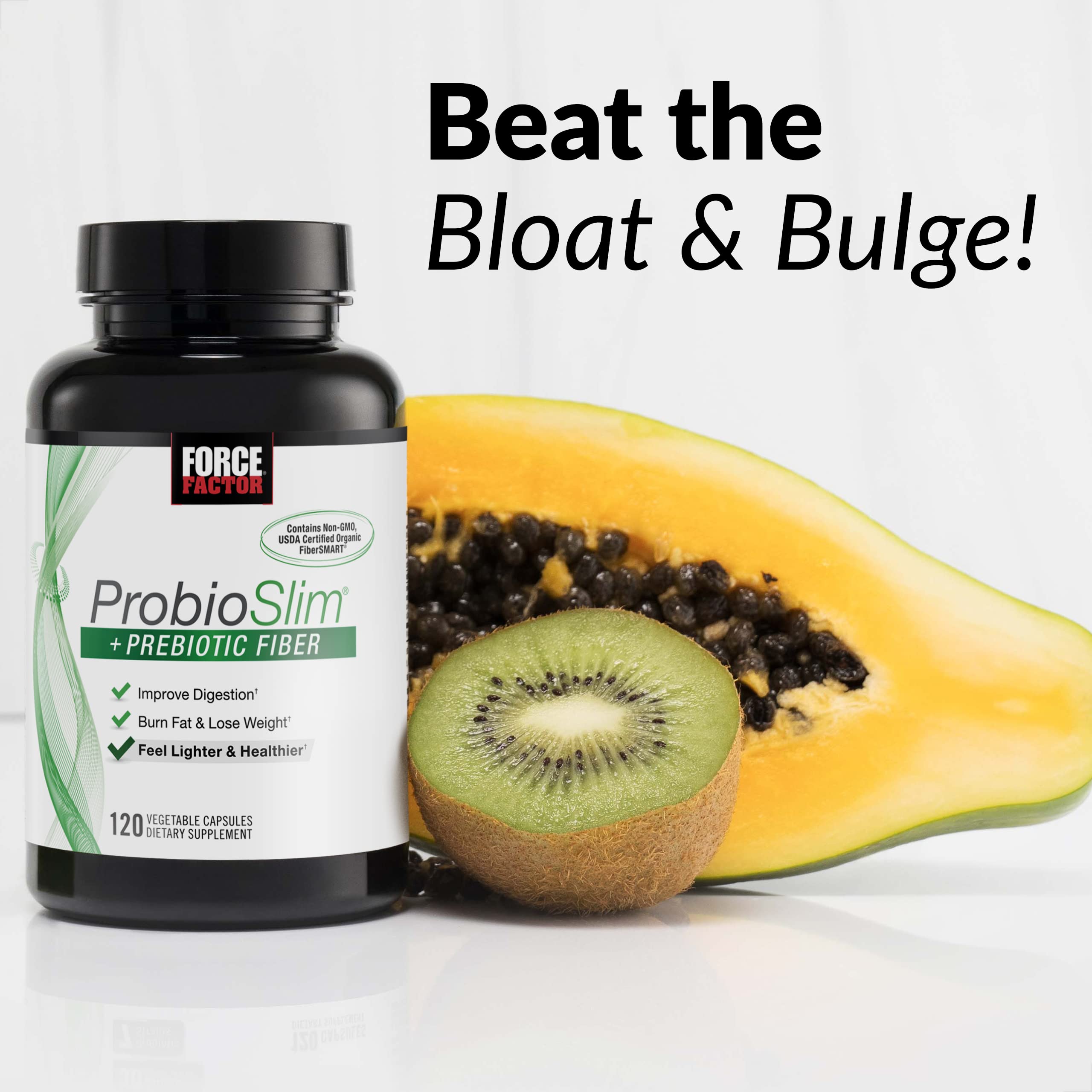 Force Factor ProbioSlim + Prebiotic Fiber Weight Loss Supplement for Women and Men Force FactorUS supplements