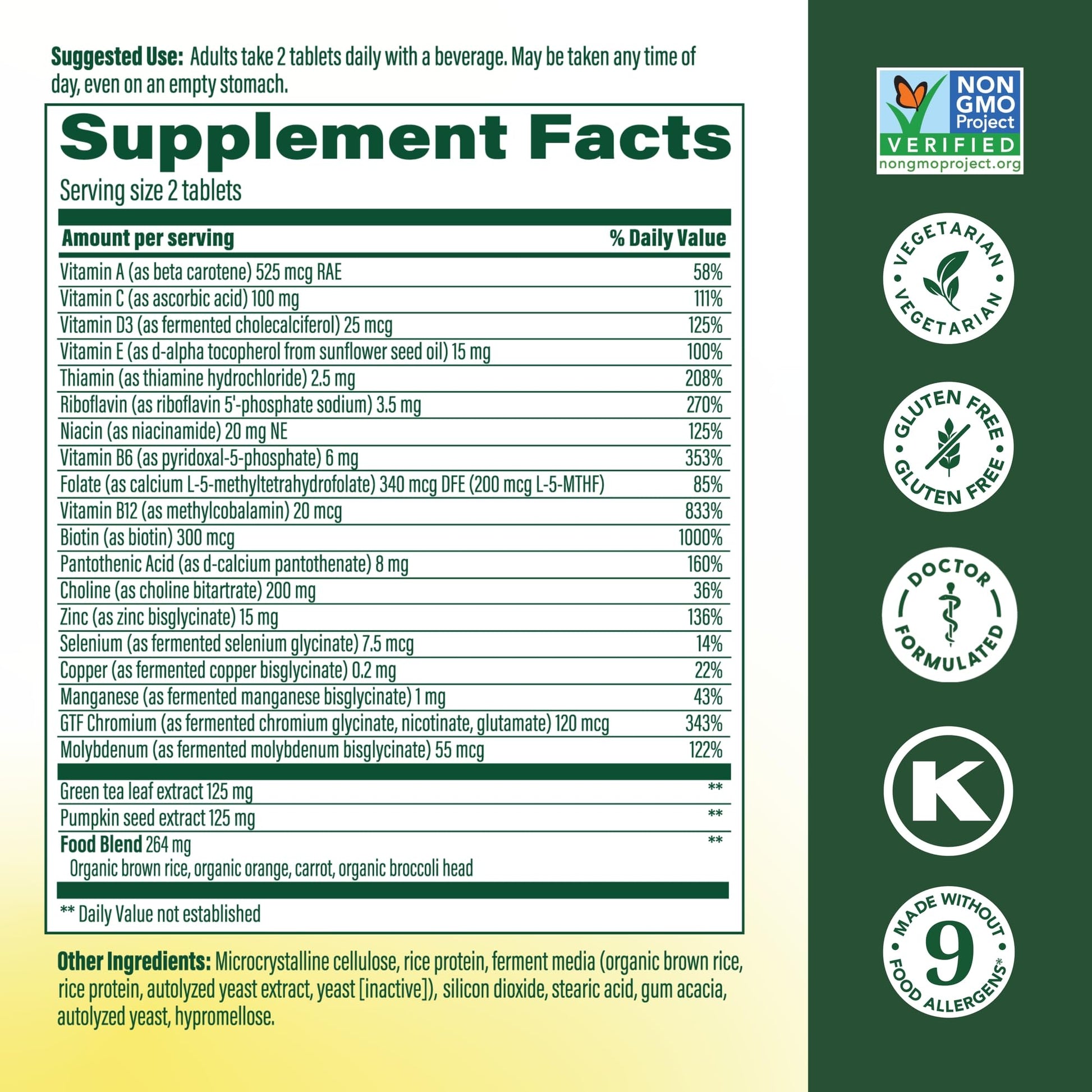 MegaFood Advanced Multivitamin for Men 55+, Mens Multivitamins 50 Plus, Methylated B12, Methyl folate, Choline, Vitamin D, Brain & Muscle Health, Immune Support, Vegetarian - 120 Tablets (60 Servings) MegaFoodAu supplements