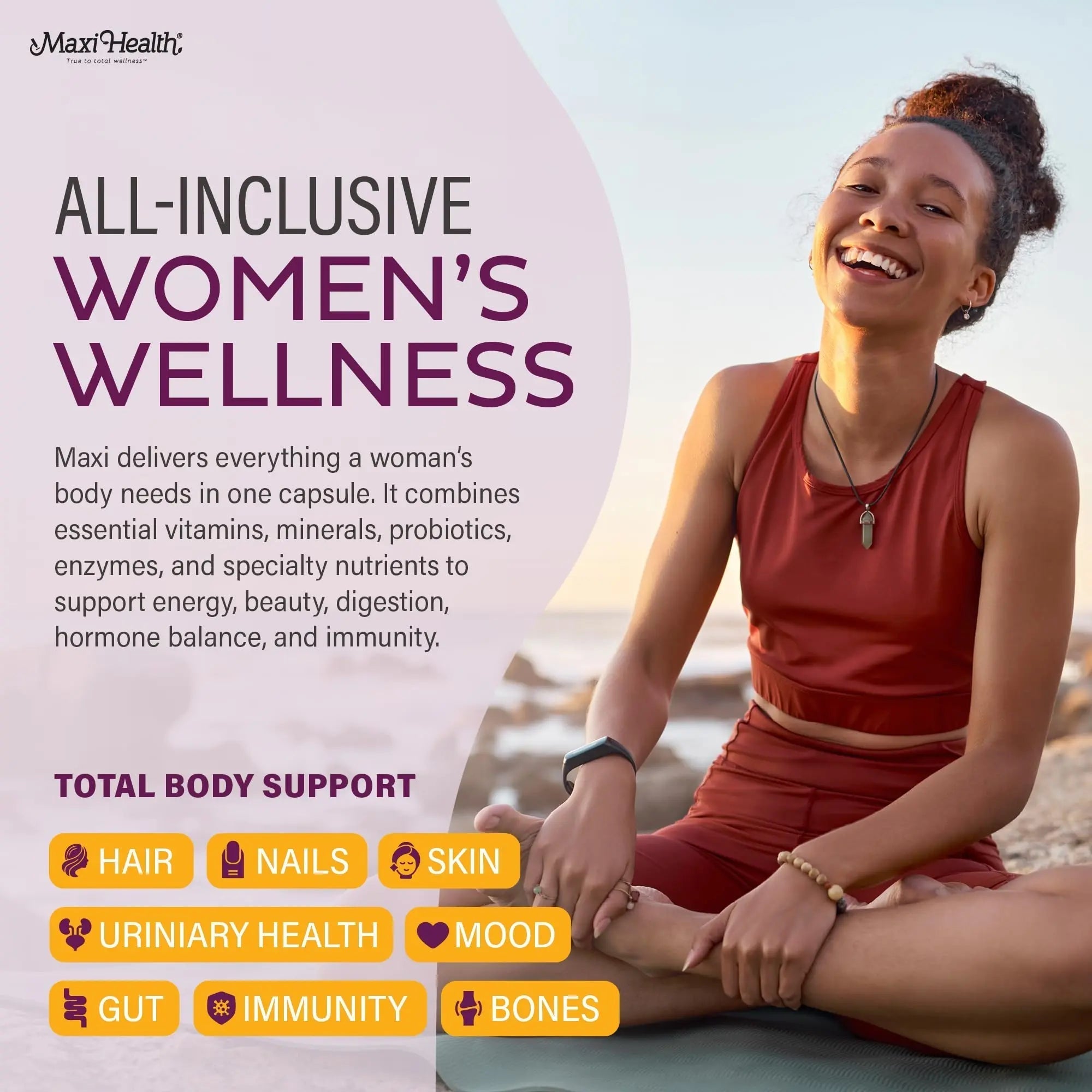 Womens Multivitamin – Methylated Multivitamin for Women with 23 Key Vitamins C, D, B6, B12, Calcium, Probiotics, Biotin & More Maxi HealthAu supplements