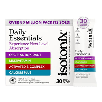 Isotonix® Daily Essentials Multivitamin Powder Packets – 4-in-1 Formula with Multivitamin, Activated B-Complex, Calcium Plus IsotonixAu supplements