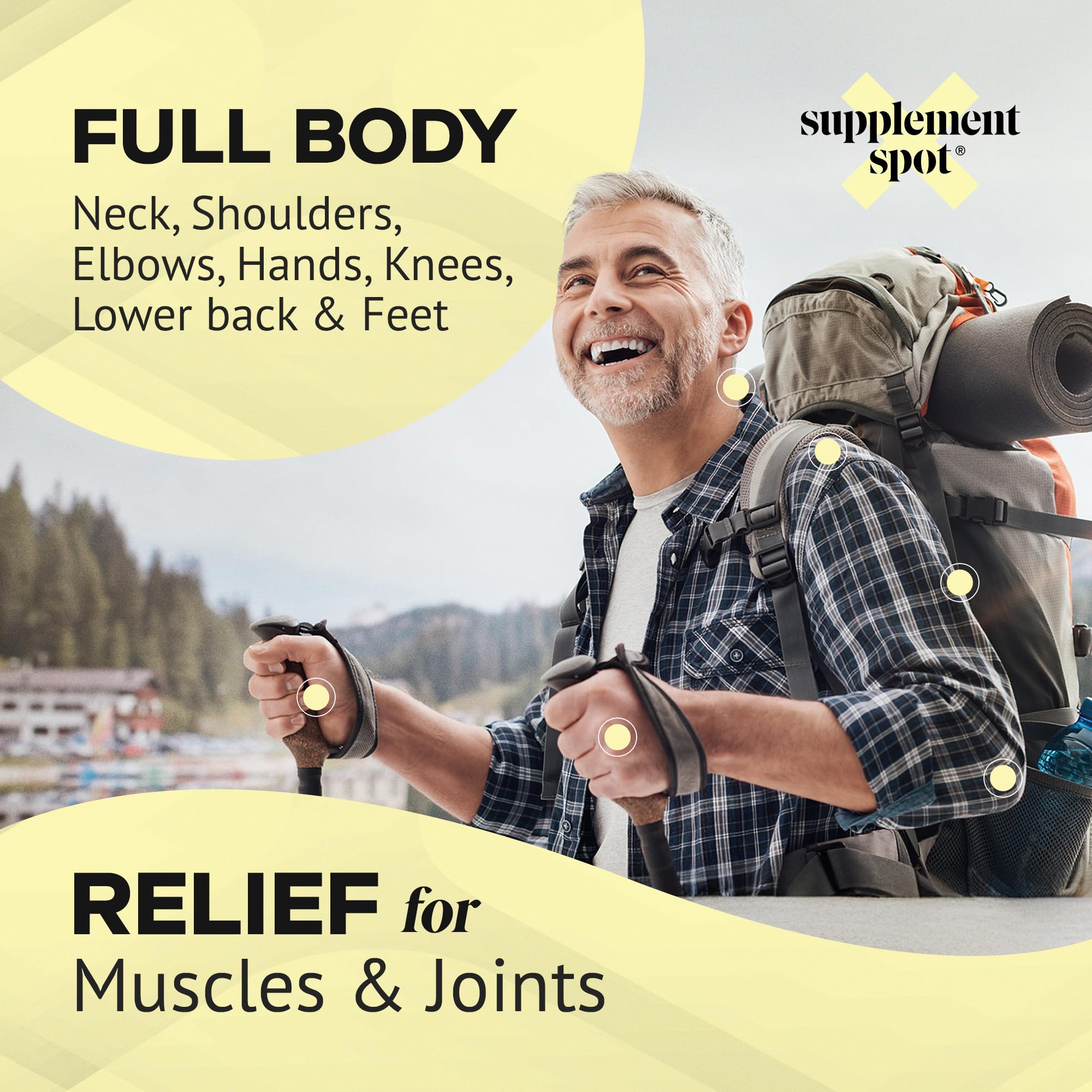 Supplement Spot Capsaicin Roll-On Cream 0.075% - Glucosamine Chondroitin MSM Gel with Bromelain – Joint & Muscle Care Bundle Supplement SpotAu supplements