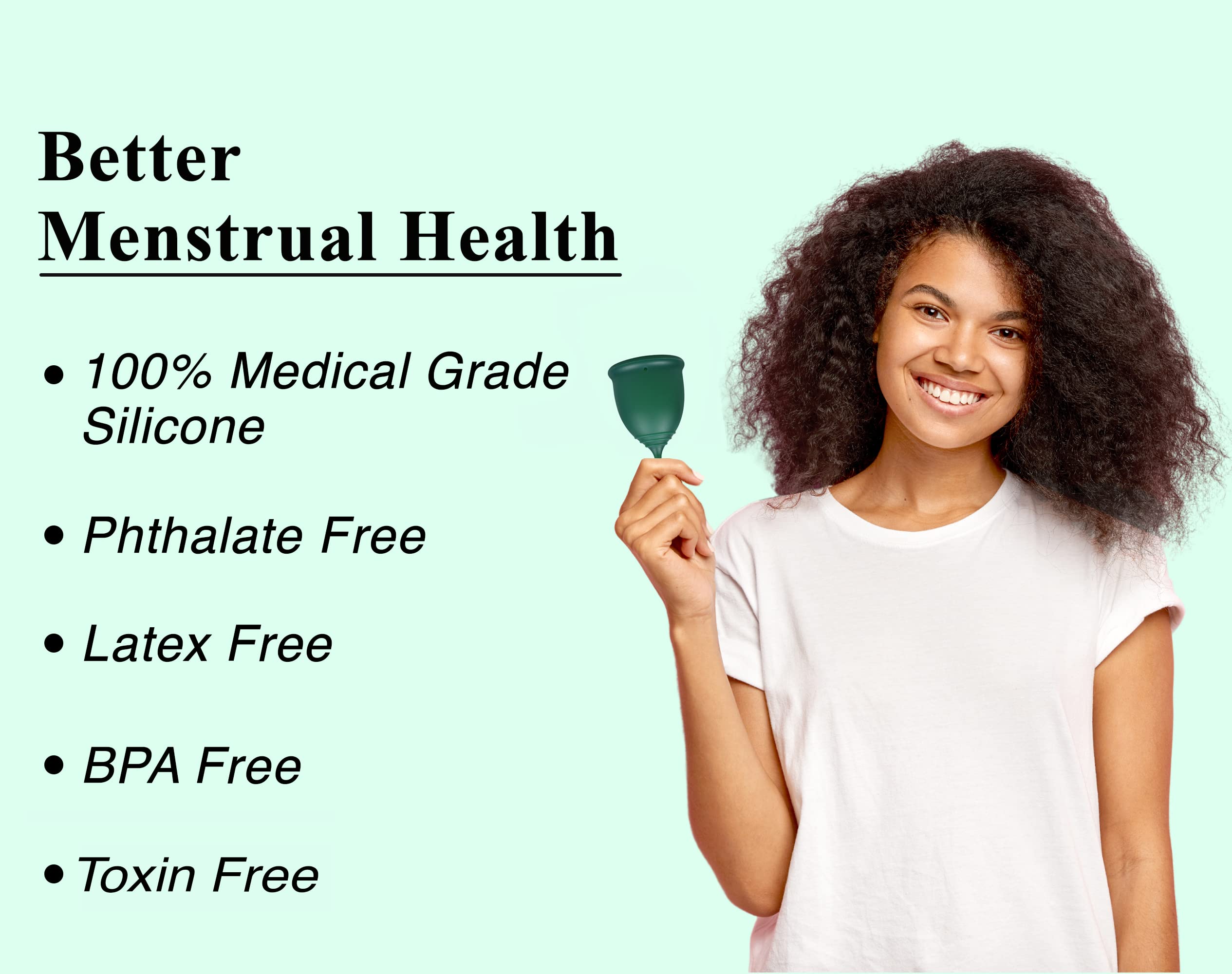 SHORDY Reusable Menstrual Cup (Small & Large) Set of 2 with Box, 100% Soft Silicone, Copa Menstruelle SHORDYAu supplements