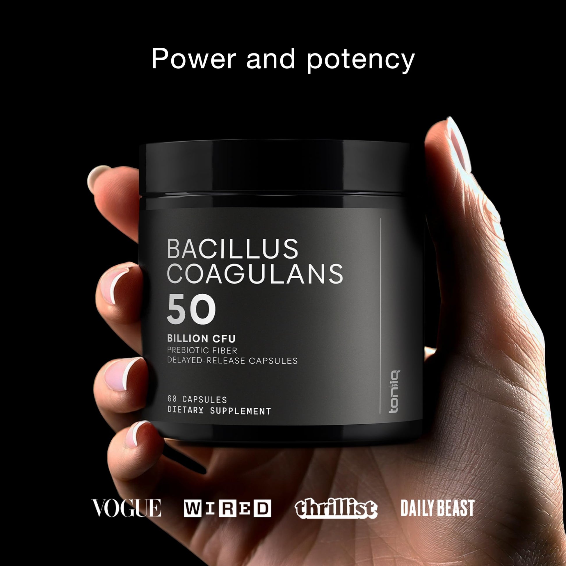Toniiq Bacillus Coagulans Probiotic Supplement – Ultra High Strength 50 Billion CFU with FOS Prebiotic – Spore-Based Probiotic for Exceptional Stability – Third-Party Tested – 60 Capsules ToniiqAu supplements