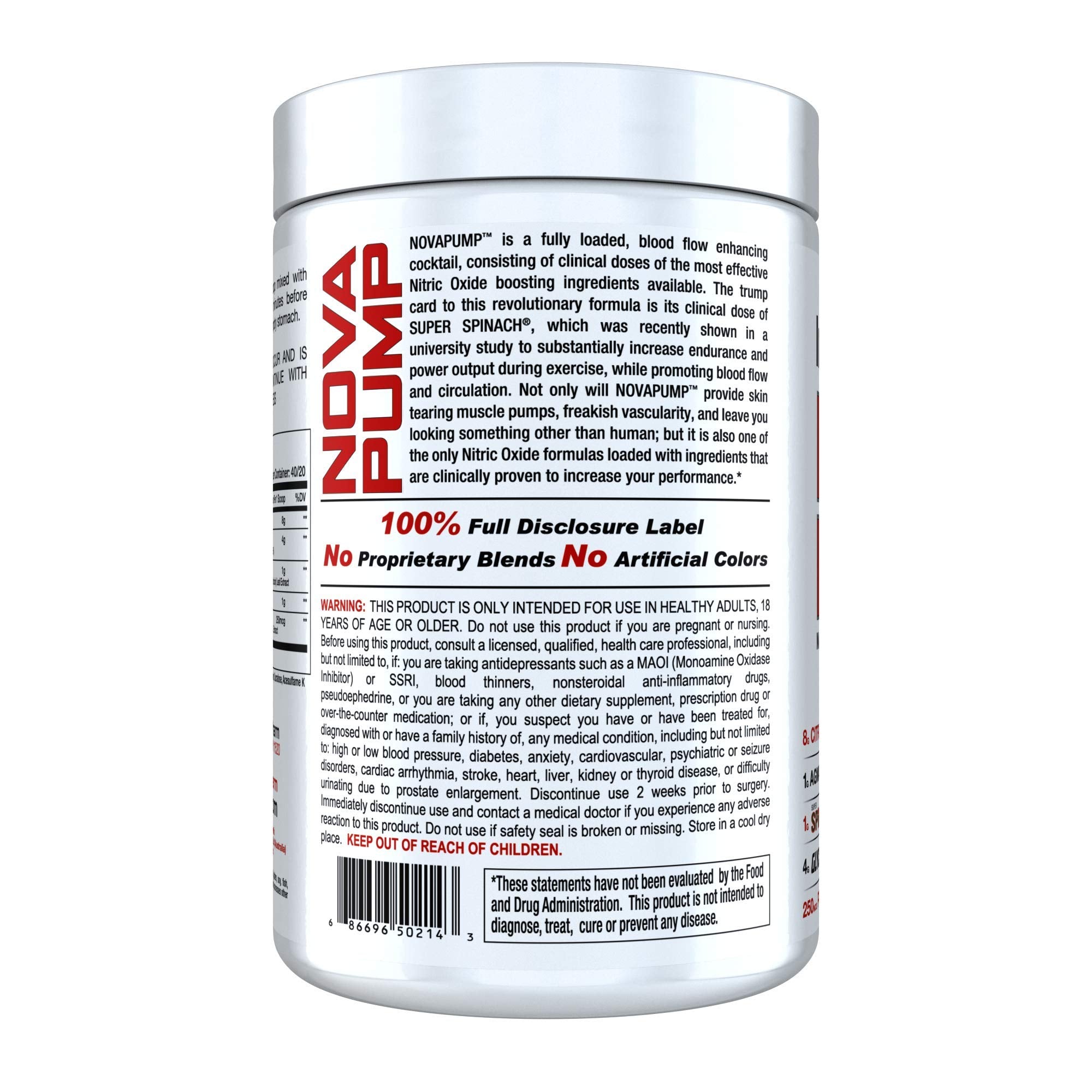 InnovaPharm NOVAPUMP (Pink Lemonade) - 11.2 Ounces InnovaPharmAu supplements
