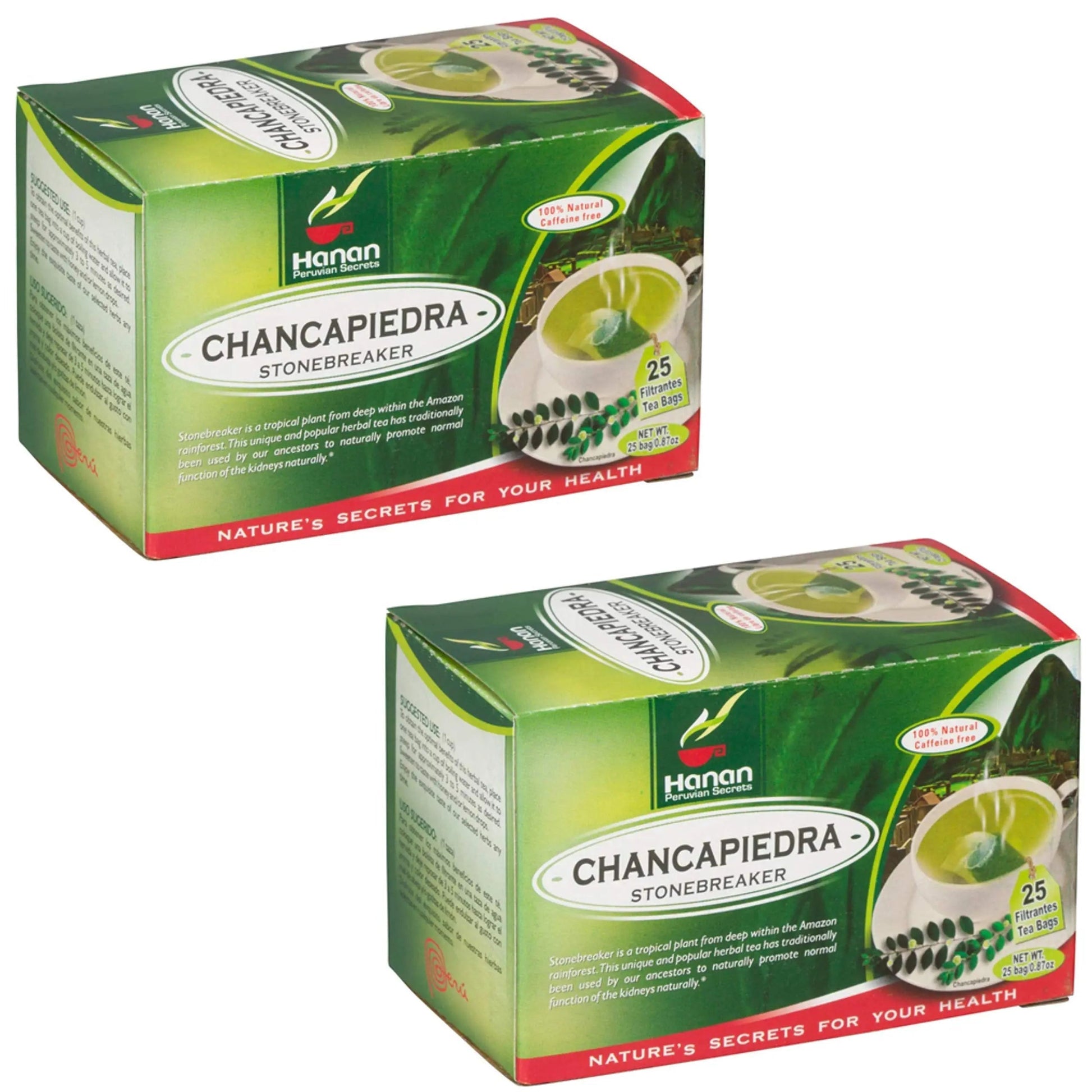 Stone Breaker Chanca Piedra Herbal Tea - 100% Naural from Peru (2x 25 Tea Bags Pack) Natural Kidney Cleanse & Gallbladder Stones Support– Detoxify Urinary Tract, Flush Impurities, Clear Urinary System AOSGYAAu supplements