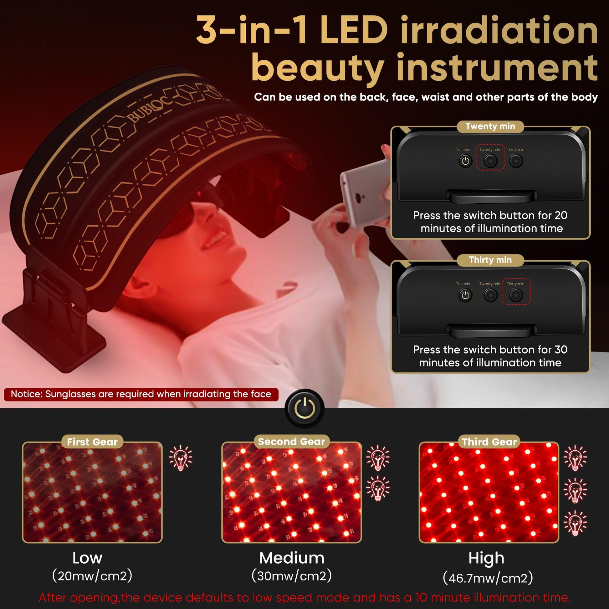 Multifunction Infrared Red Light Therapy for Body and Face, Near-Infrared 850 Red Light Therapy, Cordless ZagMufeAu supplements