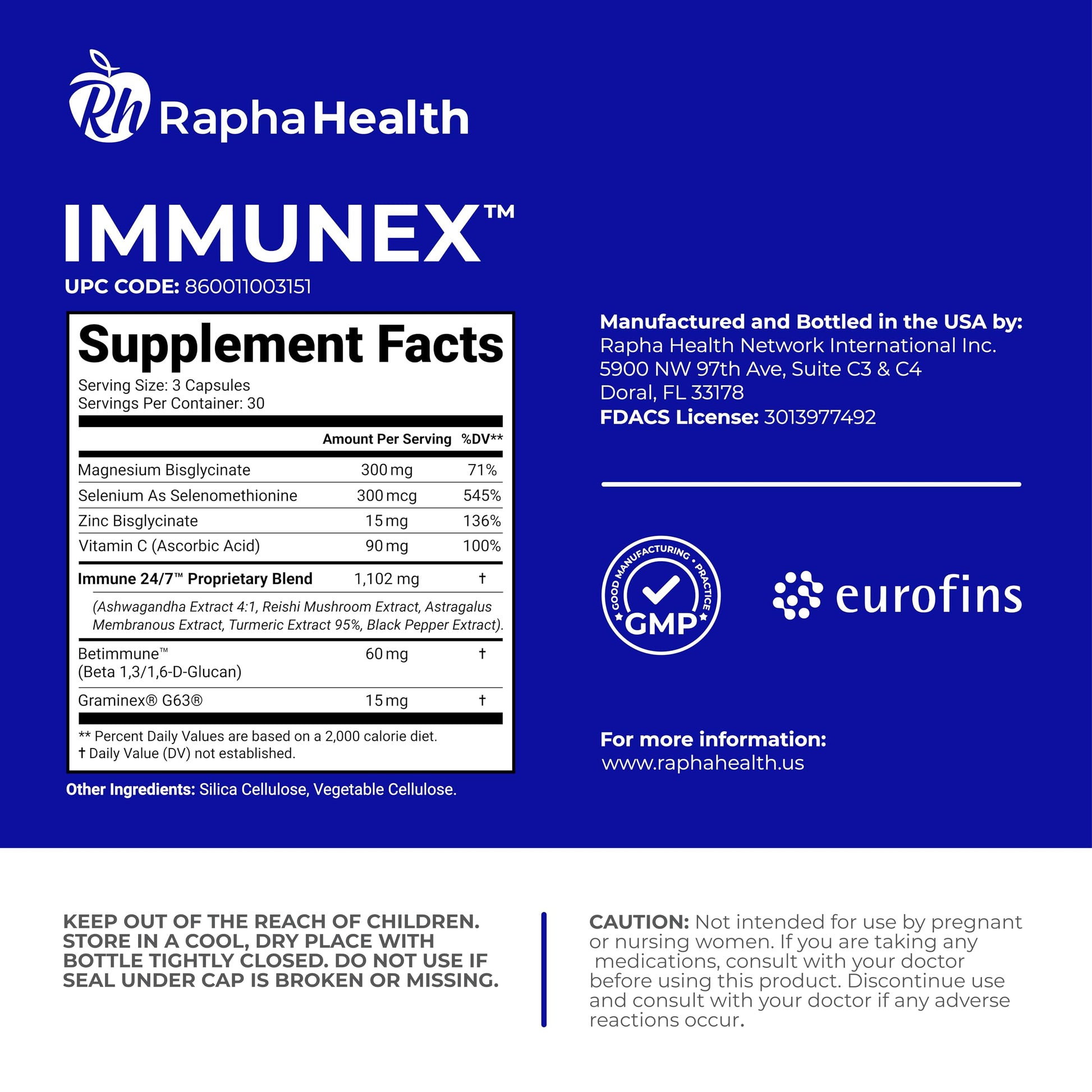 RAPHA HEALTH Immune 247 - Immune and Wellness Support | Gut & Antioxidant Booster | Magnesium, Selenium, Zinc, Vitamin C, Ashwagandha | 90 Capsules - 30 Servings RAPHA HEALTHAu supplements