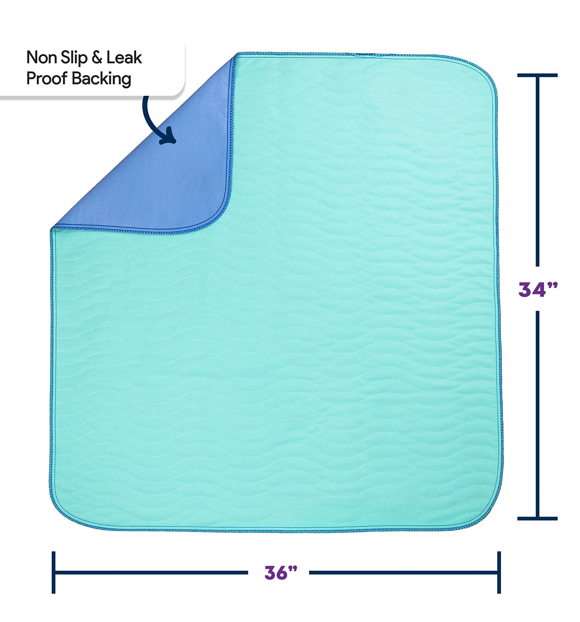 IMPROVIA® Washable Underpads 34" x 36" (Pack of 10) Heavy Absorbenc IMPROVIAUS supplements