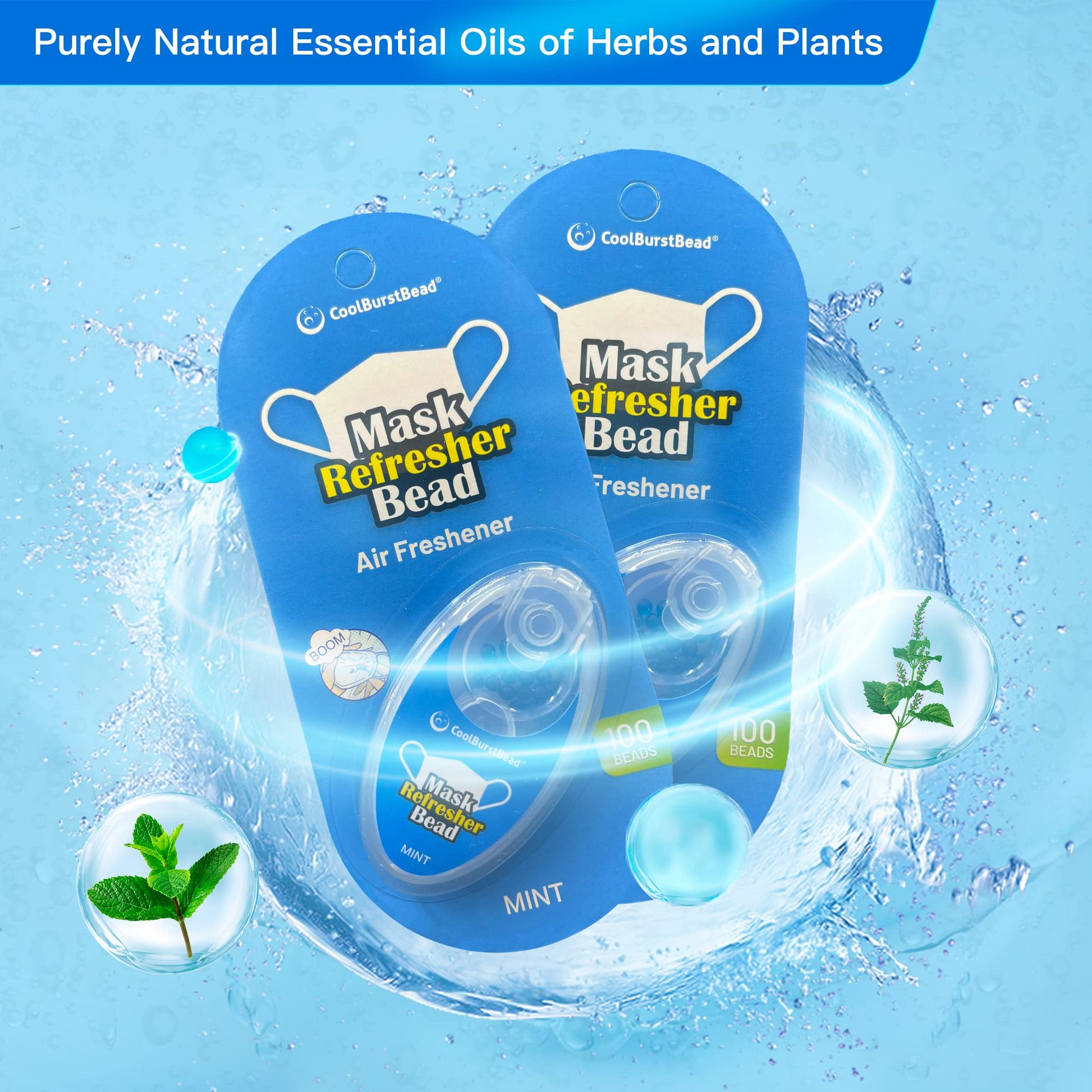 CoolBurstBead Face Mask Refresher, Long-Lasting & Strong Refreshing Fragrance, 4-Pack CoolBurstBeadAu supplements