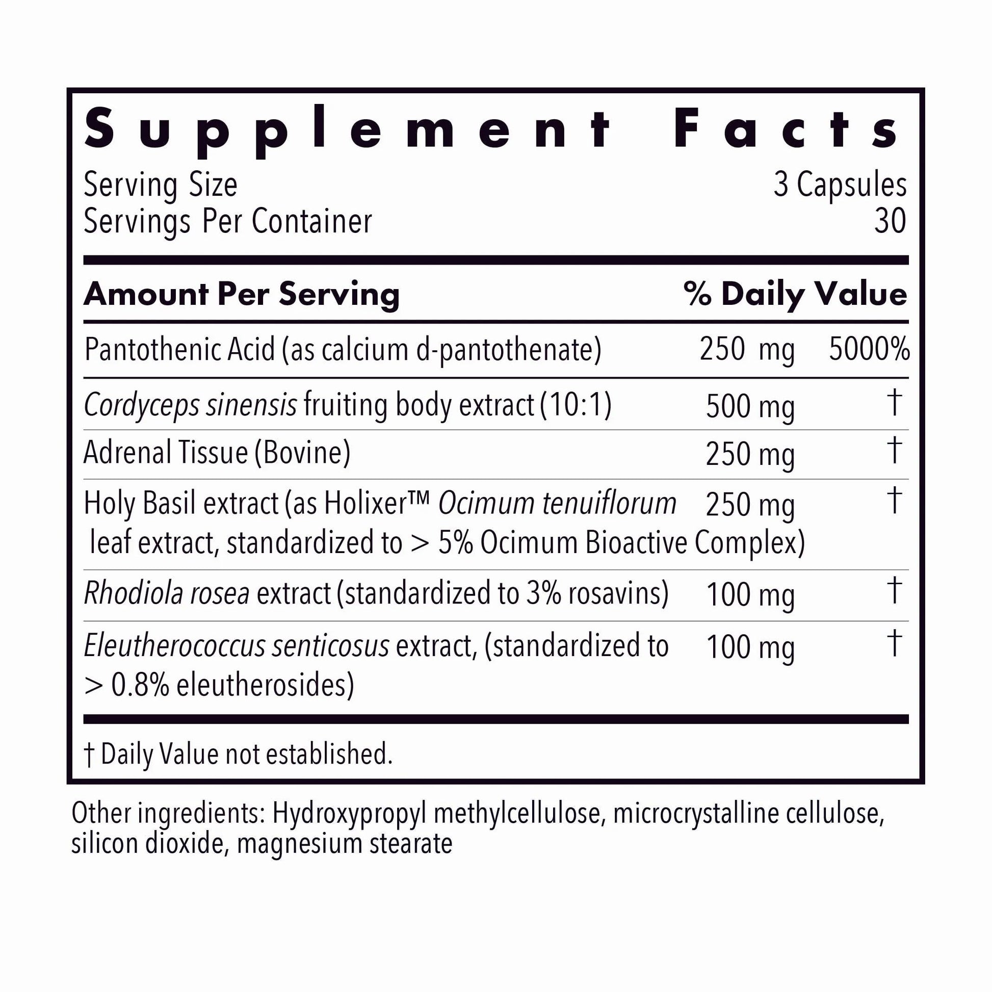 Allergy Research Group - Adrenal Glandular Adapt - Supports Healthy Stress Response and Cortisol Regulation - Hypoallergenic - 90 Vegetarian Capsules Allergy Research GroupAu supplements