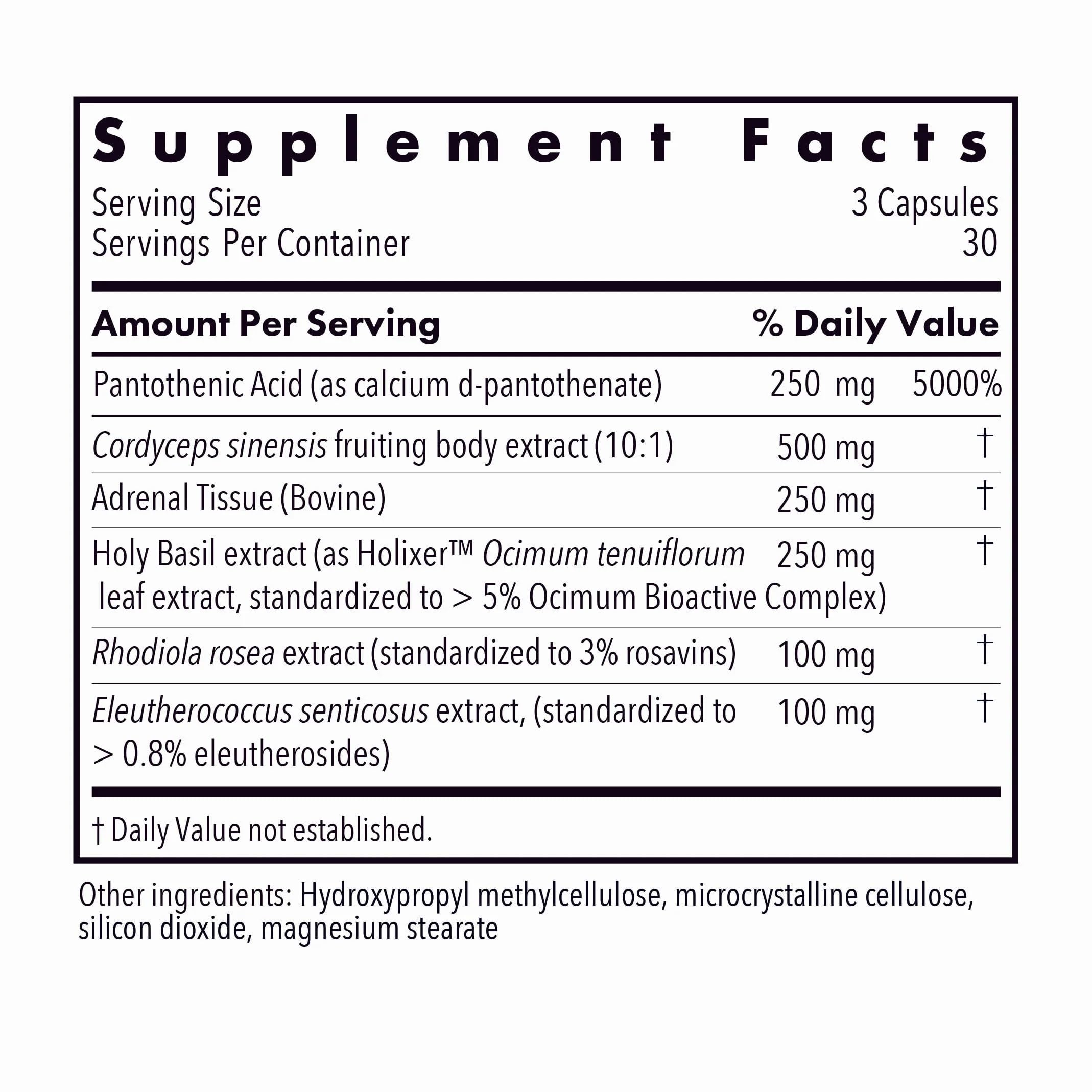 Allergy Research Group - Adrenal Glandular Adapt - Supports Healthy Stress Response and Cortisol Regulation - Hypoallergenic - 90 Vegetarian Capsules Allergy Research GroupAu supplements