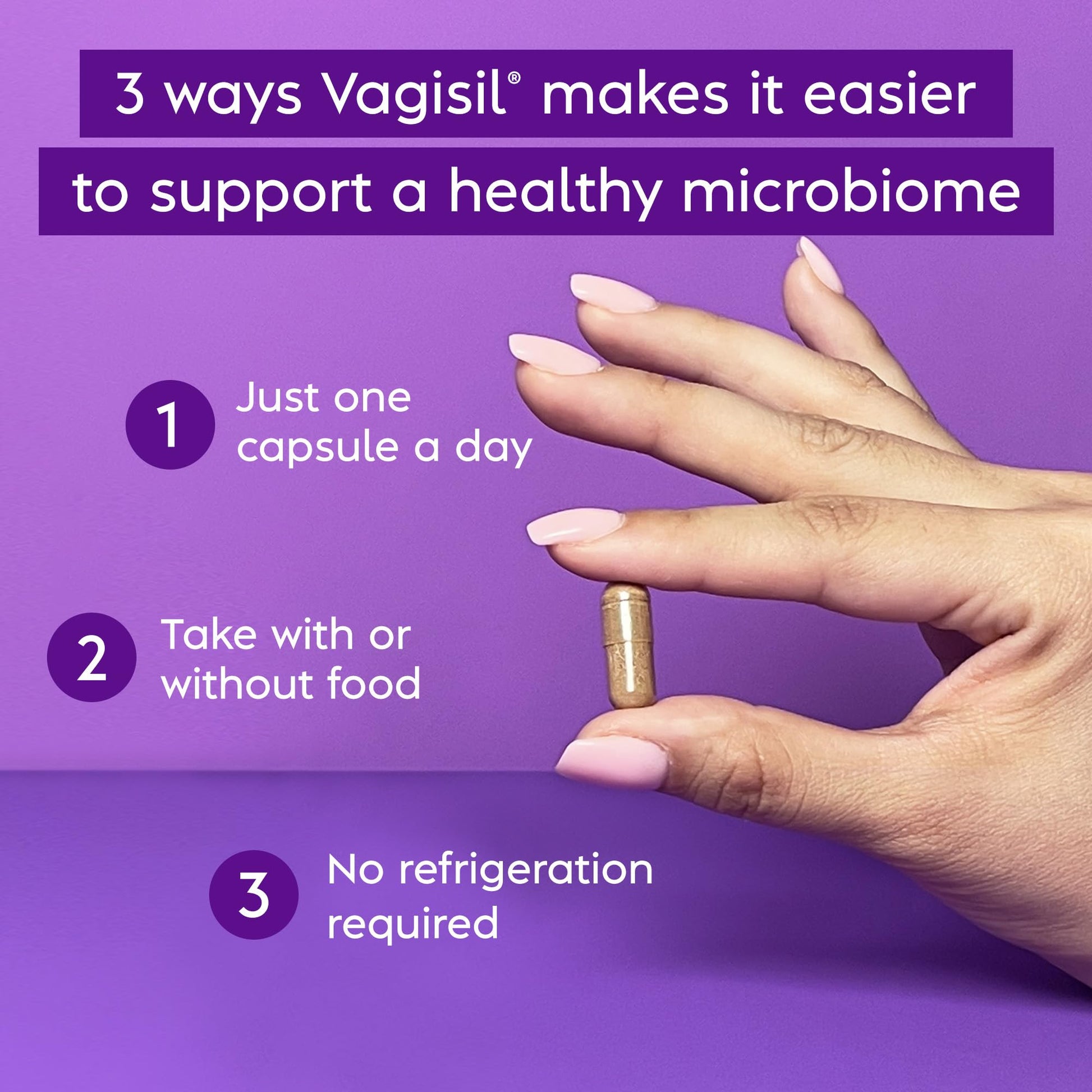 Vagisil Yeast Defense Supplements, Helps Balance Yeast and Good Bacteria, Clinically-Proven Probiotics VagisilAu supplements