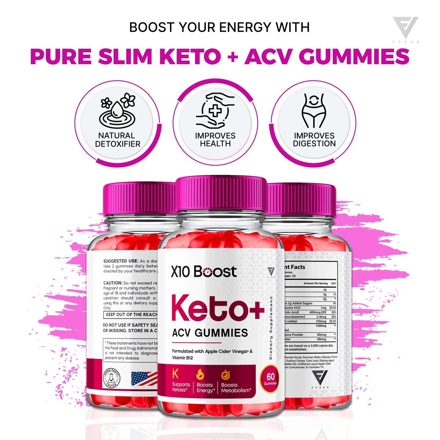 X10 Boost Keto ACV Gummies, X10 Keto Boost Gummies Advanced X10boost, X 10 Keto FyvusUS supplements