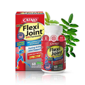 CATALO Extra FlexiJoint IFR Formula – with Meriva Turmeric Phytosome, ApresFlex & Casperome Boswellia – 60 Capsules CATALOAu supplements