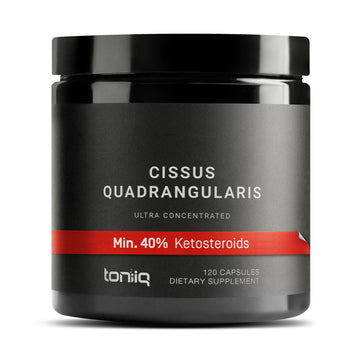 Toniiq Cissus Quadrangularis Capsules - Min. 40% Ketosteroids - Ultra High Strength Tendon and Joint Support Supplement - 1200mg Concentrated Cissus Extract - Wild Harvested in India - 120 Caps ToniiqAu supplements