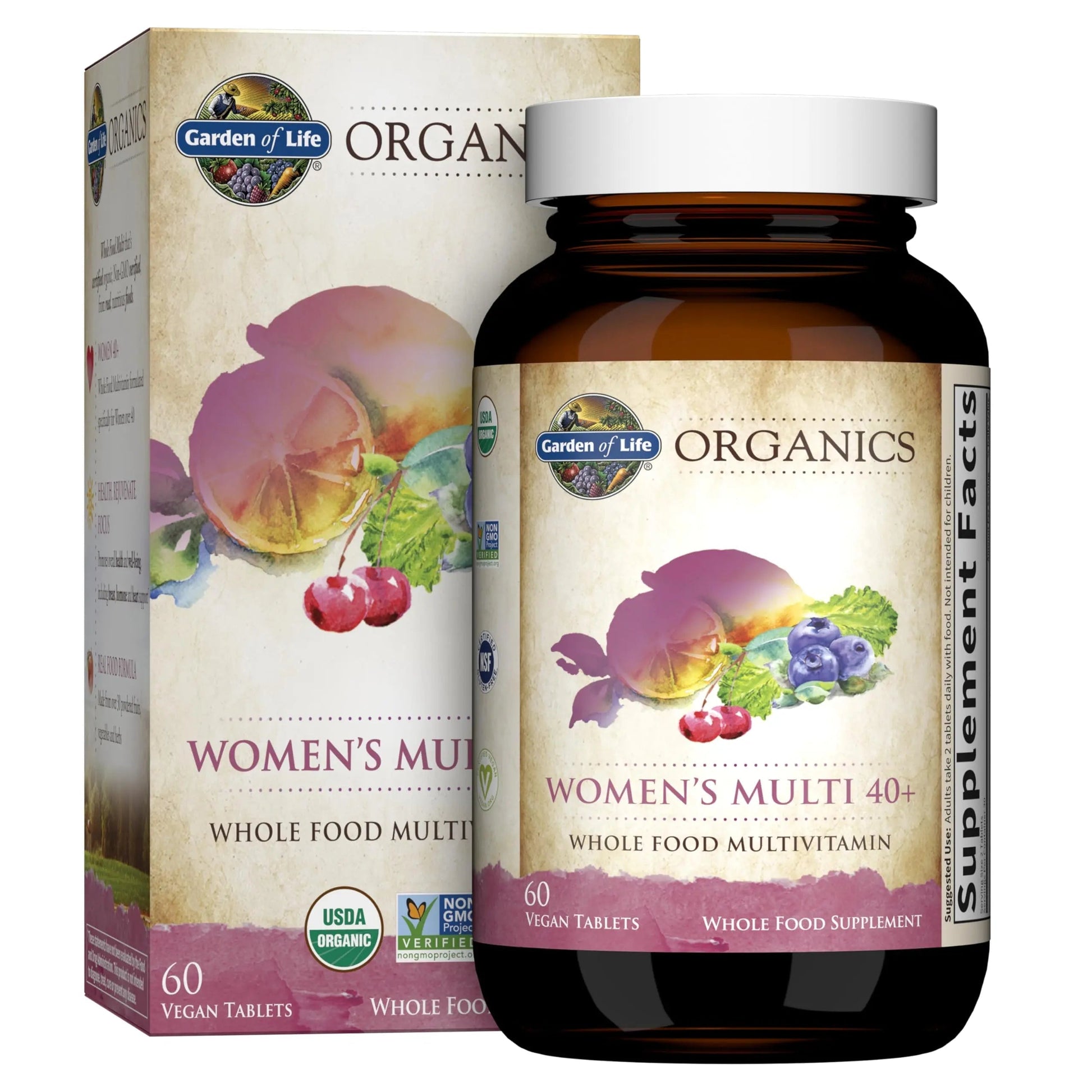 Garden of Life Organics Vitamins for Women 40+ - 60 Tablets and Once Daily Multi - 30 Tablets Garden of LifeAu supplements