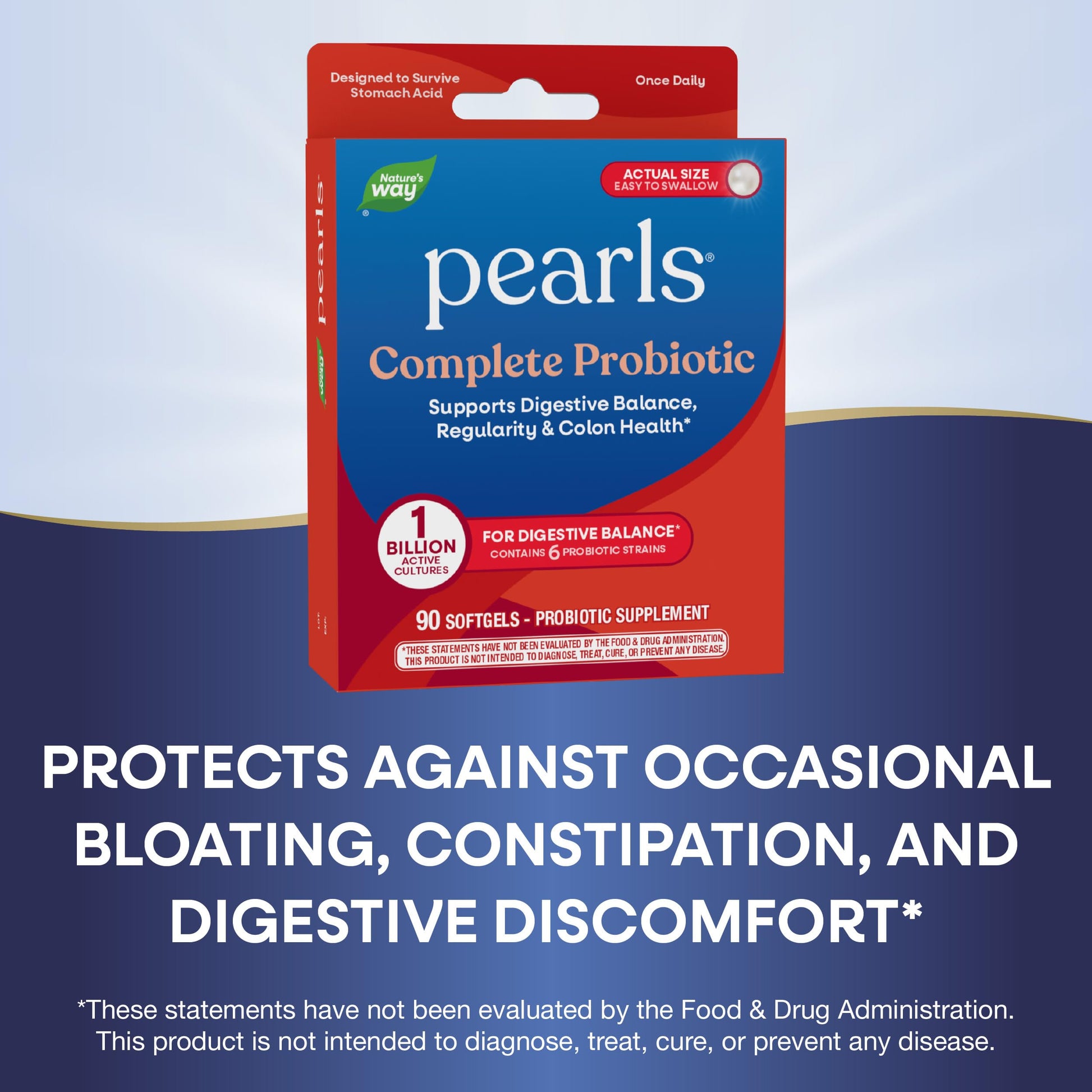 Nature's Way Probiotic Pearls Complete, 1 Billion Live Cultures, 90 Softgels Nature's WayAu supplements