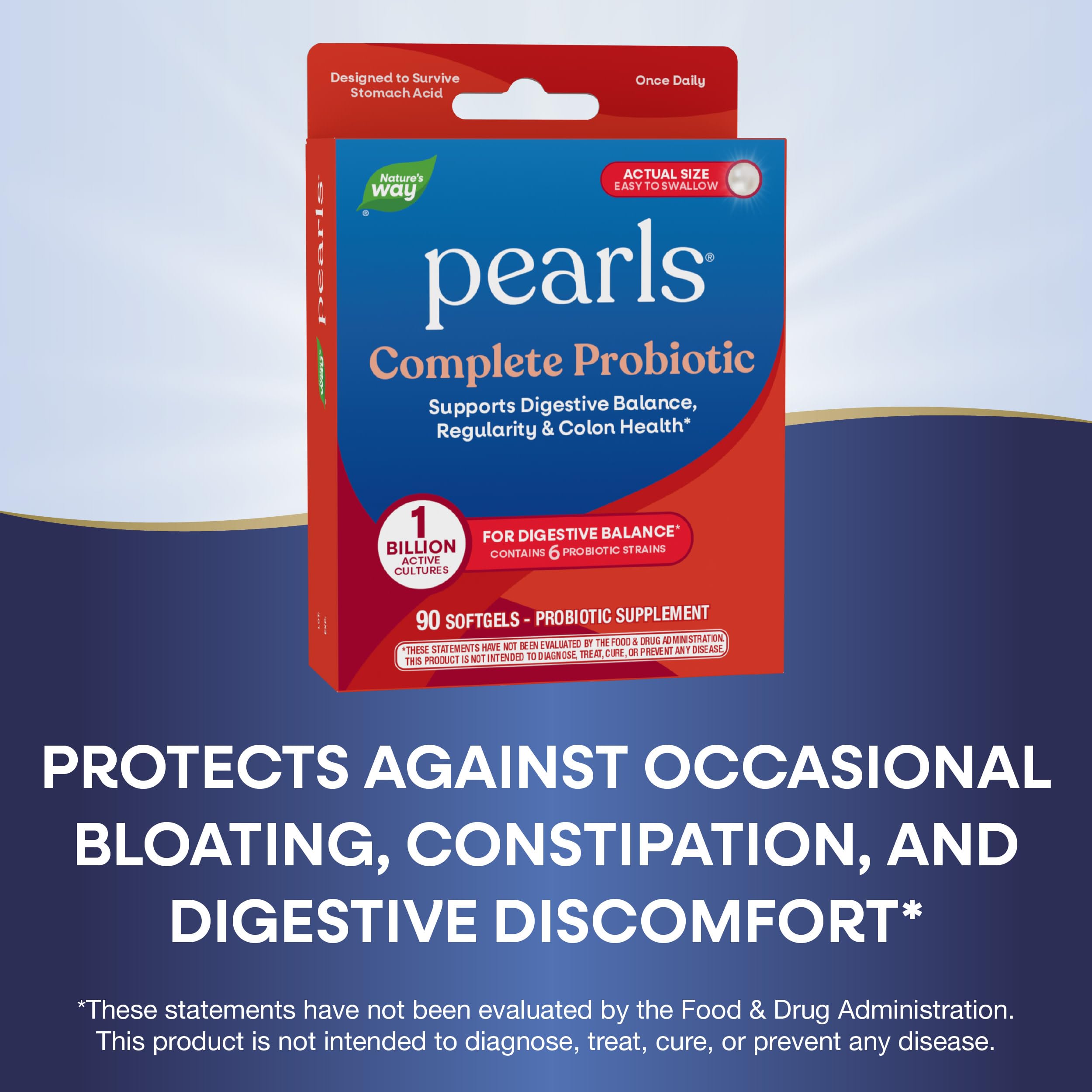 Nature's Way Probiotic Pearls Complete, 1 Billion Live Cultures, 90 Softgels Nature's WayAu supplements