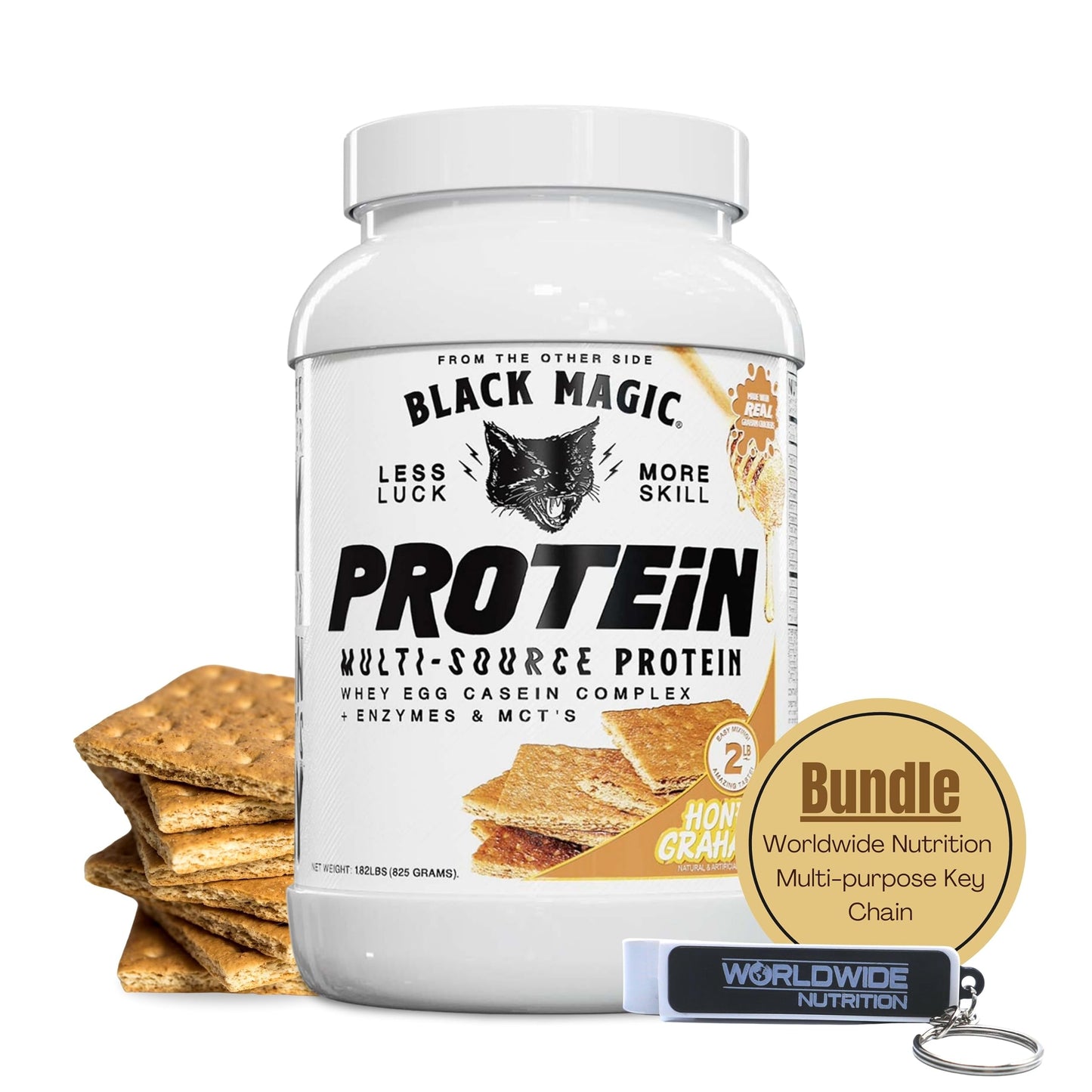 Worldwide Nutrition Bundle, 2 items: Black Magic Multi-Source Protein Powder - Whey Worldwide NutritionUS supplements