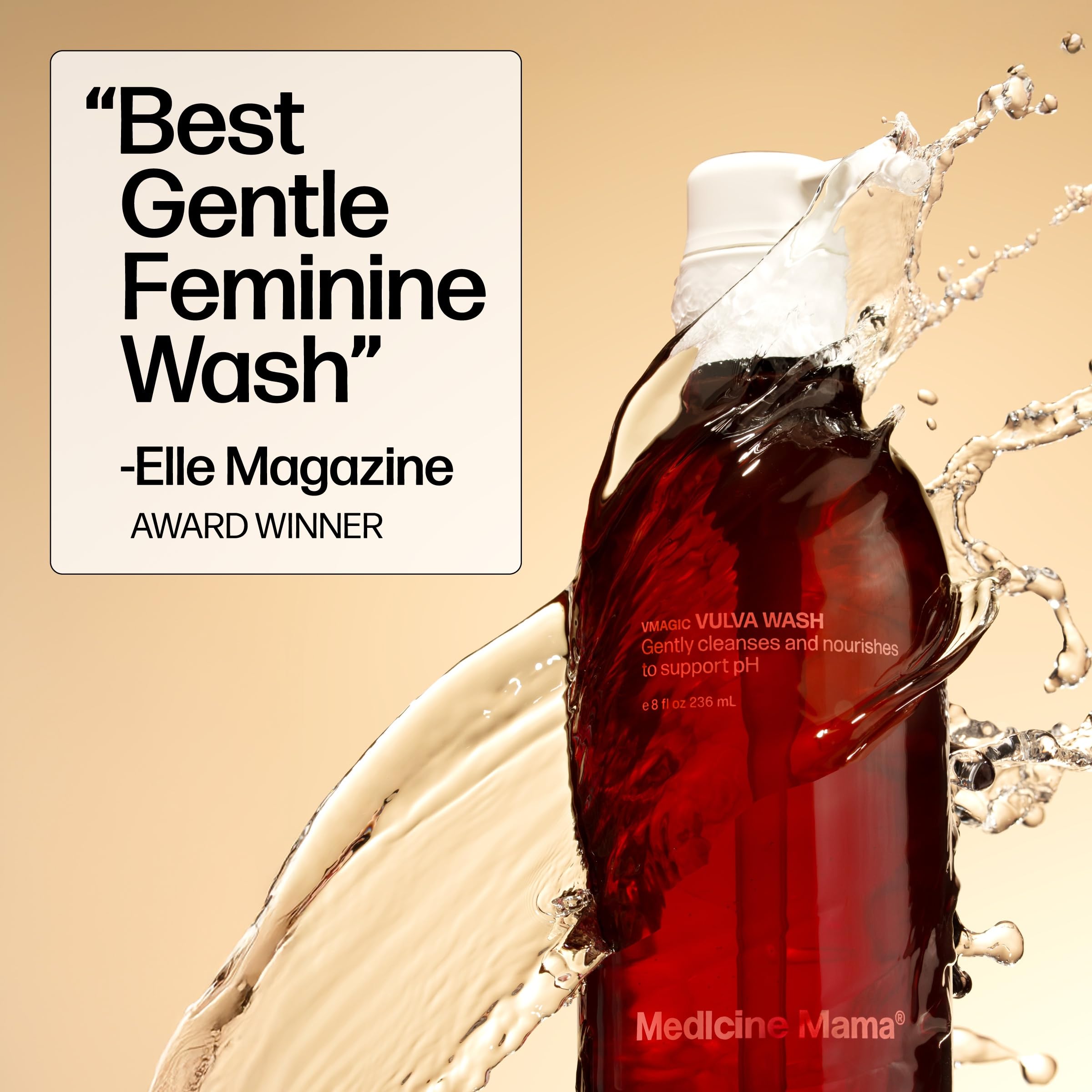 Medicine Mama's Apothecary Vmagic Gentle Feminine Wash pH Balanced to Cleanse and Rejuvenate Intimate Skin with Chamomile, Collagen, Vitamin E and Sage – Hormone Free — 8 oz Medicine Mama's ApothecaryAu supplements