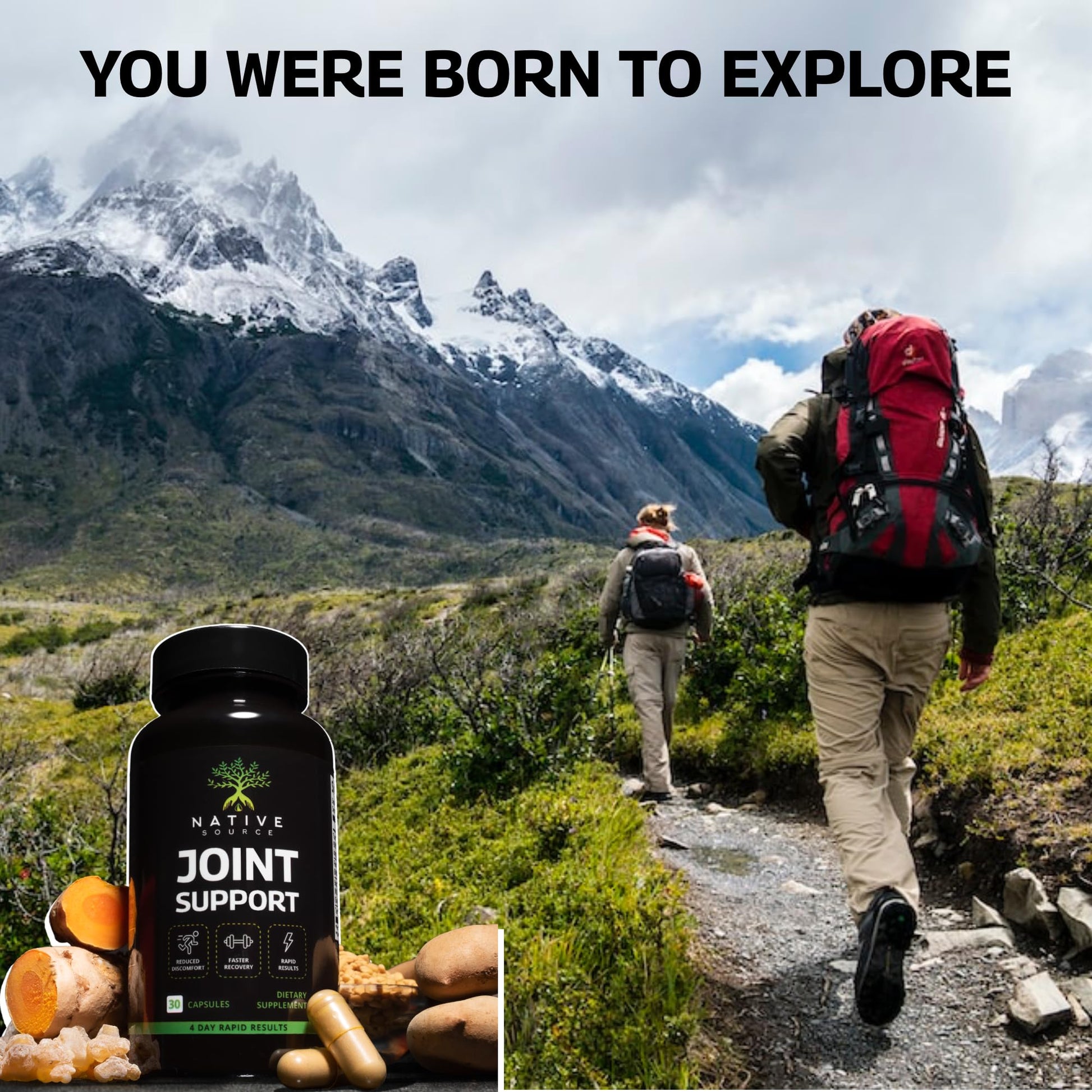 Native Source Joint Support Supplement - Turmeric - Tamarind - Boswellia - Fenugreek Native SourceUS supplements