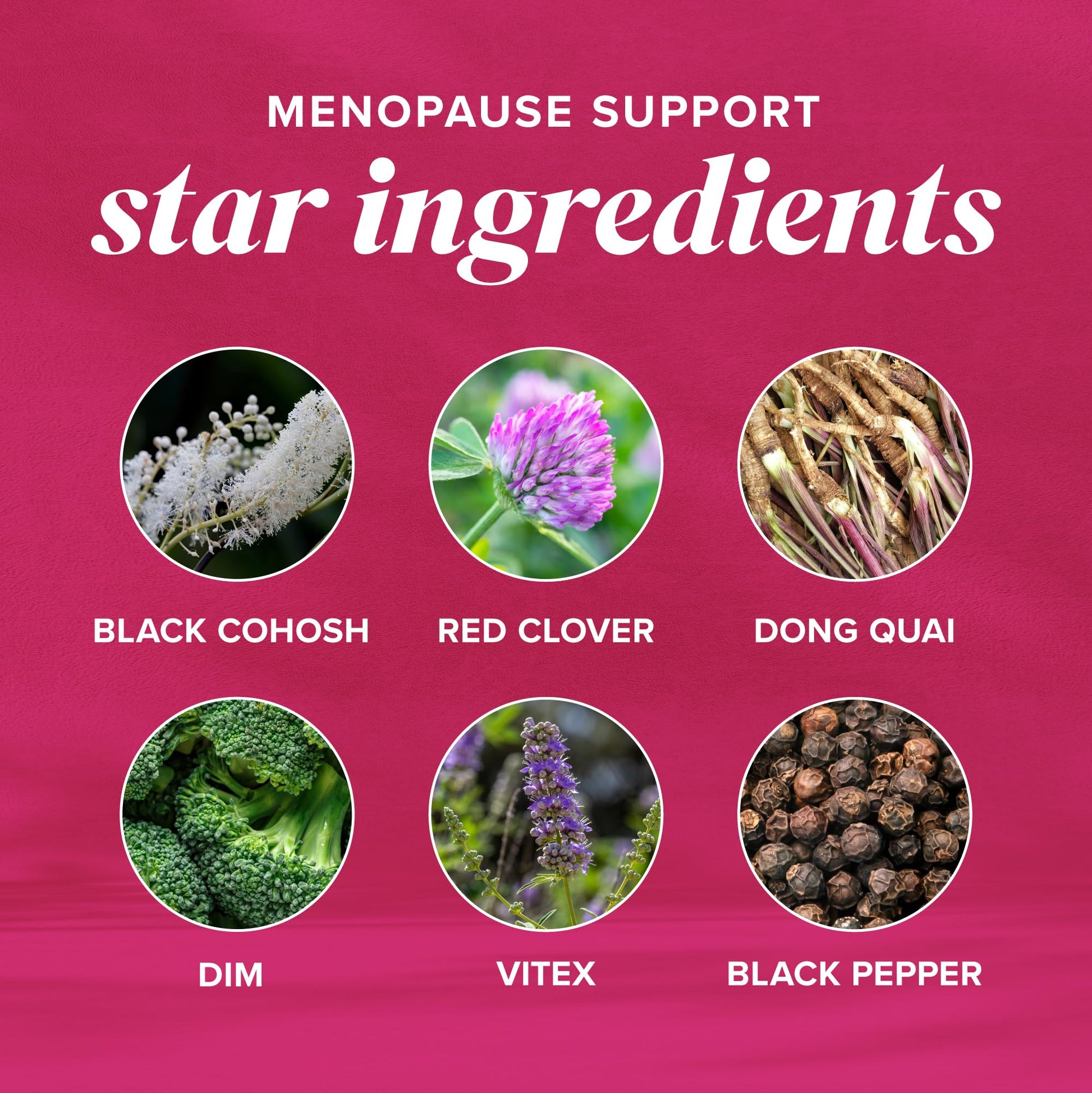 Menopause Vitamins Beadlets with Black Cohosh, Red Clover & More | Hot Flashes, Night Sweats & Mood Support | Menopause Supplements for Women with Dong Quai, Chaste Tree Berry & DIM | Non-GMO 30ct SMNutritionAu supplements
