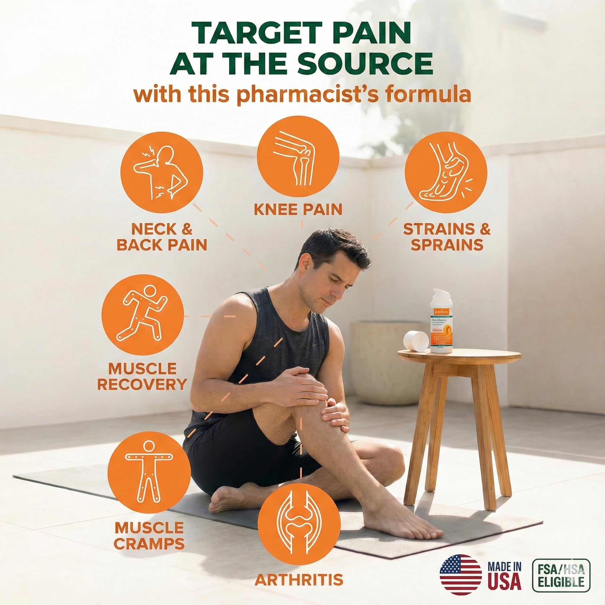 FLEXIGEN, Frankincense Pain Relief Cream Lotion– 3.2 oz Spray Pump – Natural Rub for Arthritis, Menthol Therapy Joint & Muscle Pain – Cooling Formula, Pleasant Scent – Topical OTC FLEXIGENAu supplements