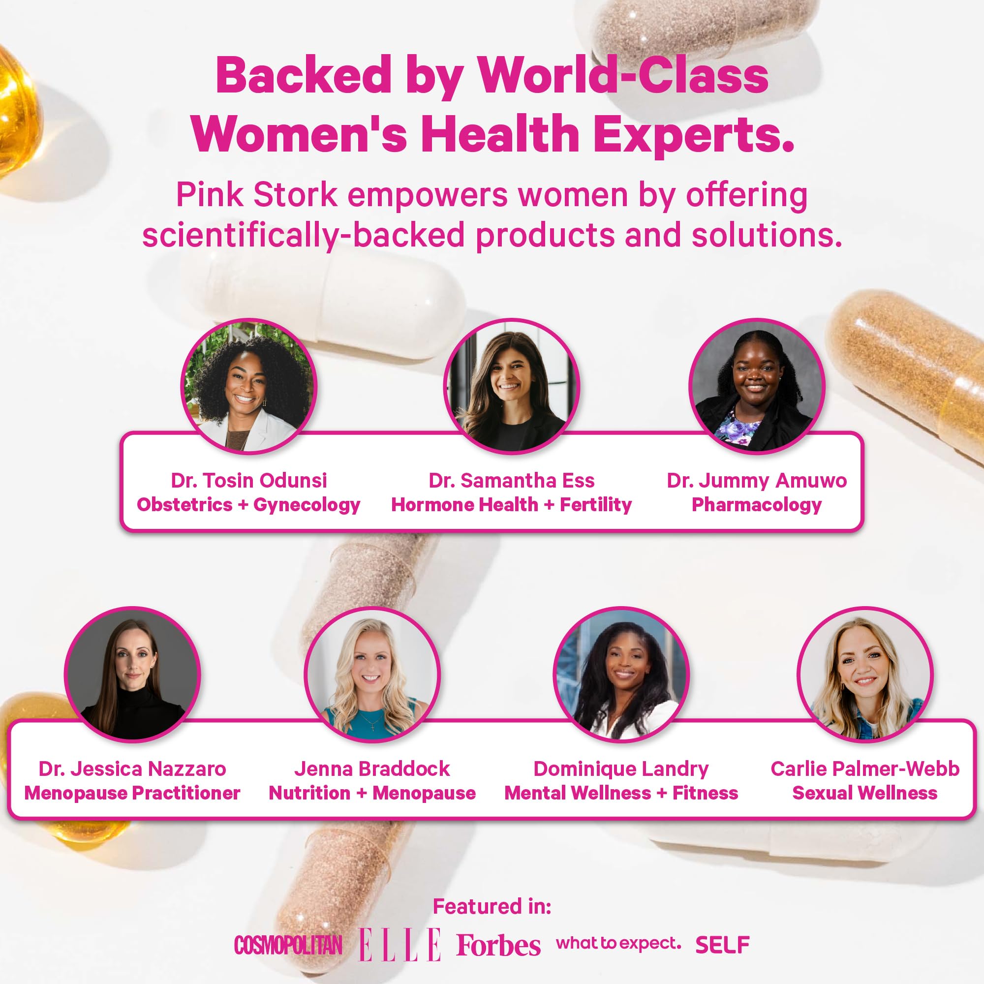 Pink Stork Postpartum Mood Support - Postnatal Hormone Balance for Women - Breastfeeding Friendly - Stress & Cognitive Support, New Mom Essentials - Ashwagandha, Chamomile, & Vitamin D, 60 Capsules Pink StorkAu supplements