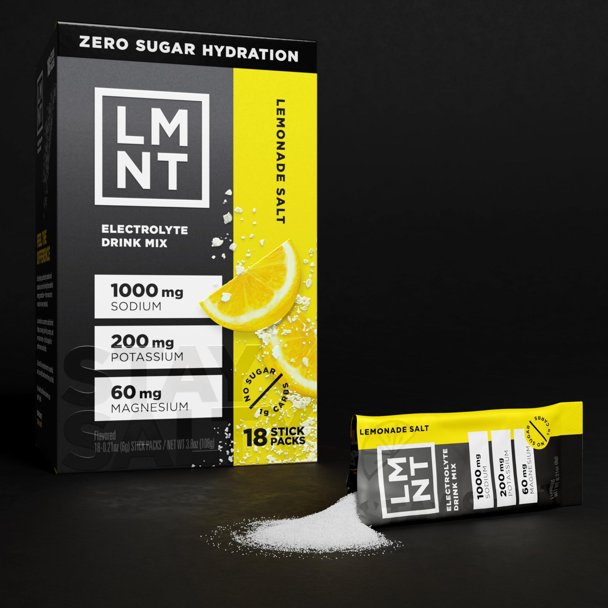 LMNT Zero Sugar Electrolytes - Lemonade | Drink Mix | 18-Count Drink LMNTUS supplements