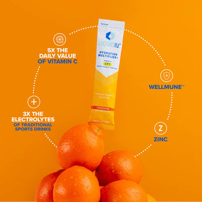 Liquid I.V. Hydration Multiplier + Immune Support - Tangerine - Hydration Powder Liquid I.V.US supplements
