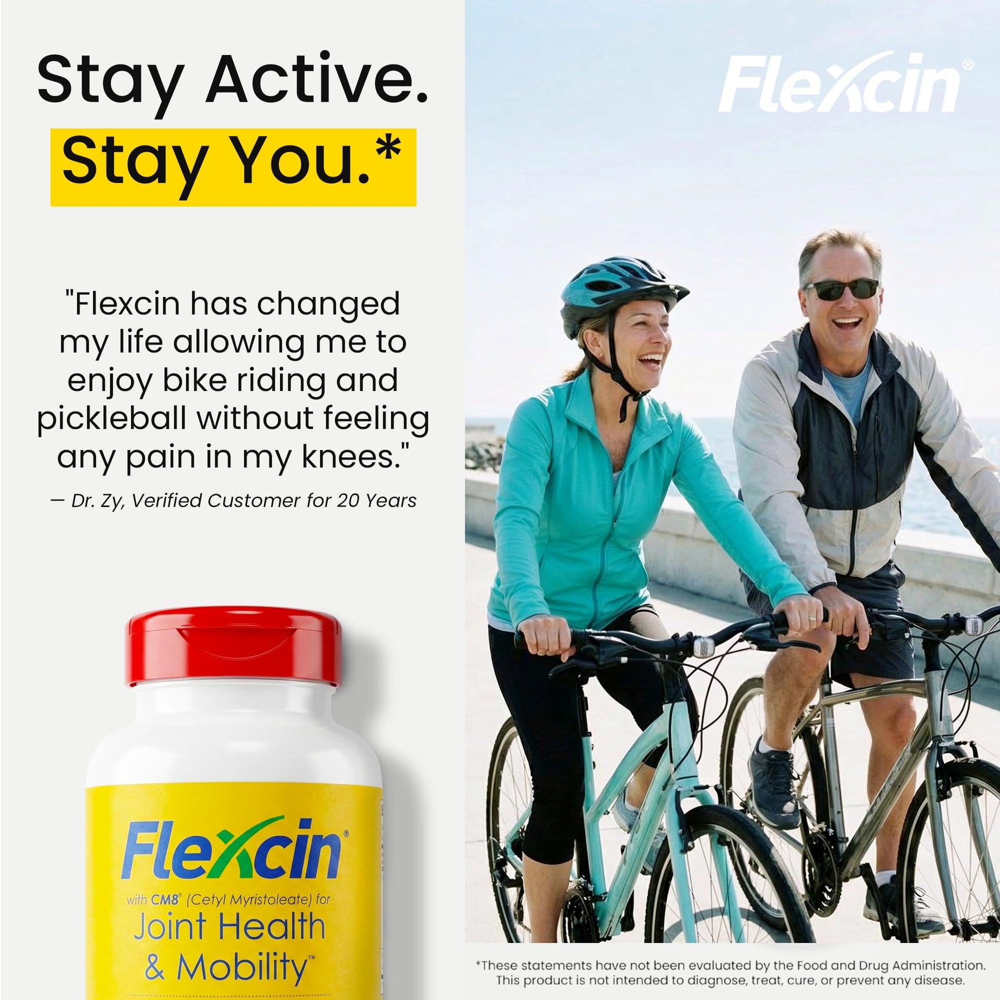 Flexcin Extra Strength Joint Formula with CM8 (Cetyl Myristoleate) - Joint Supplements for Men and Women with Glucosamine, MSM, Collagen Type II - 120 Capsules FlexcinAu supplements
