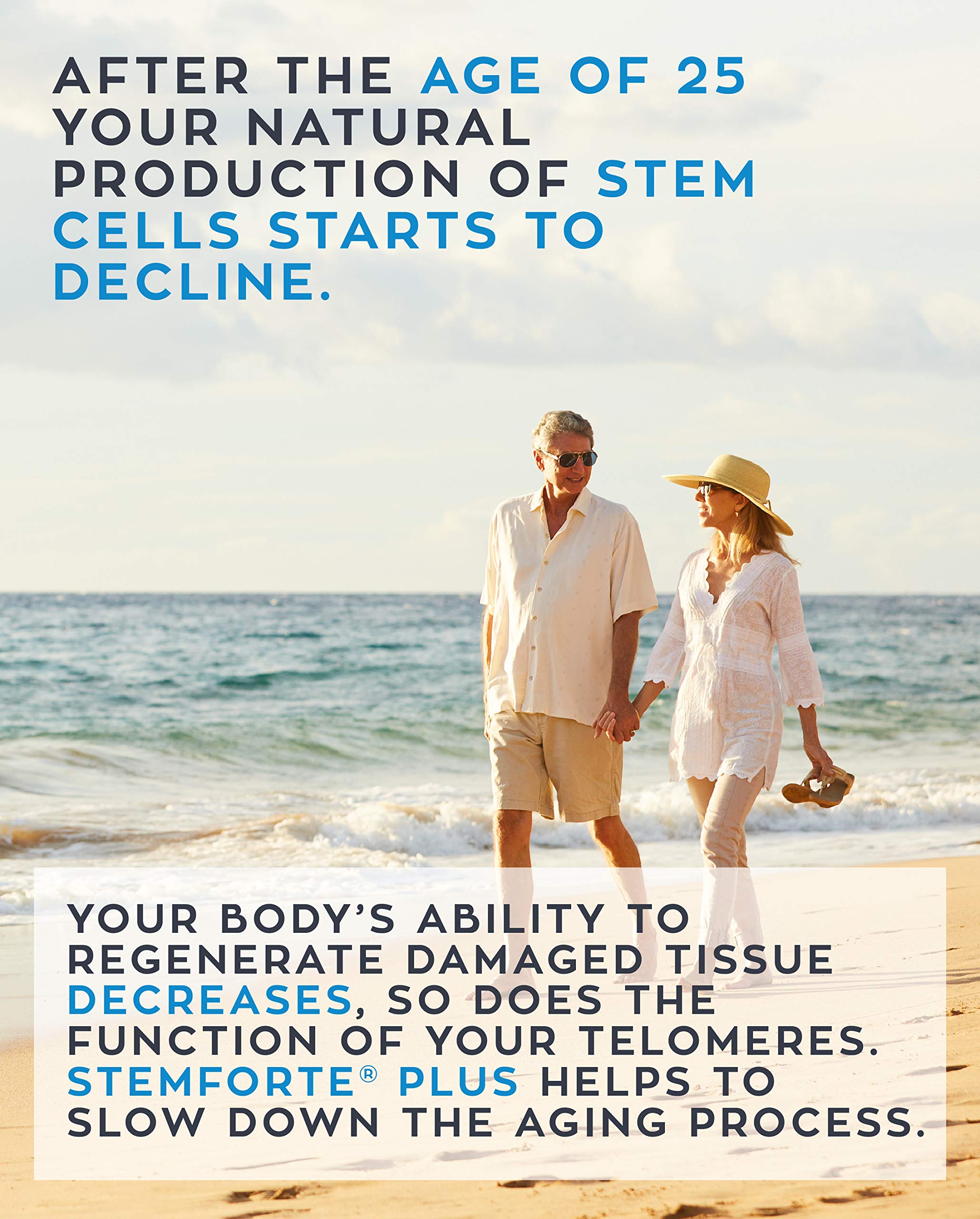 NuVi Global Stemforte Plus Stem Cell and Telomere Supplements – Cell Regeneration, Cell Growth & Telomere Support for Healthy Aging & Cellular Health – 90 Capsules for Men & Women NuVi GlobalAu supplements