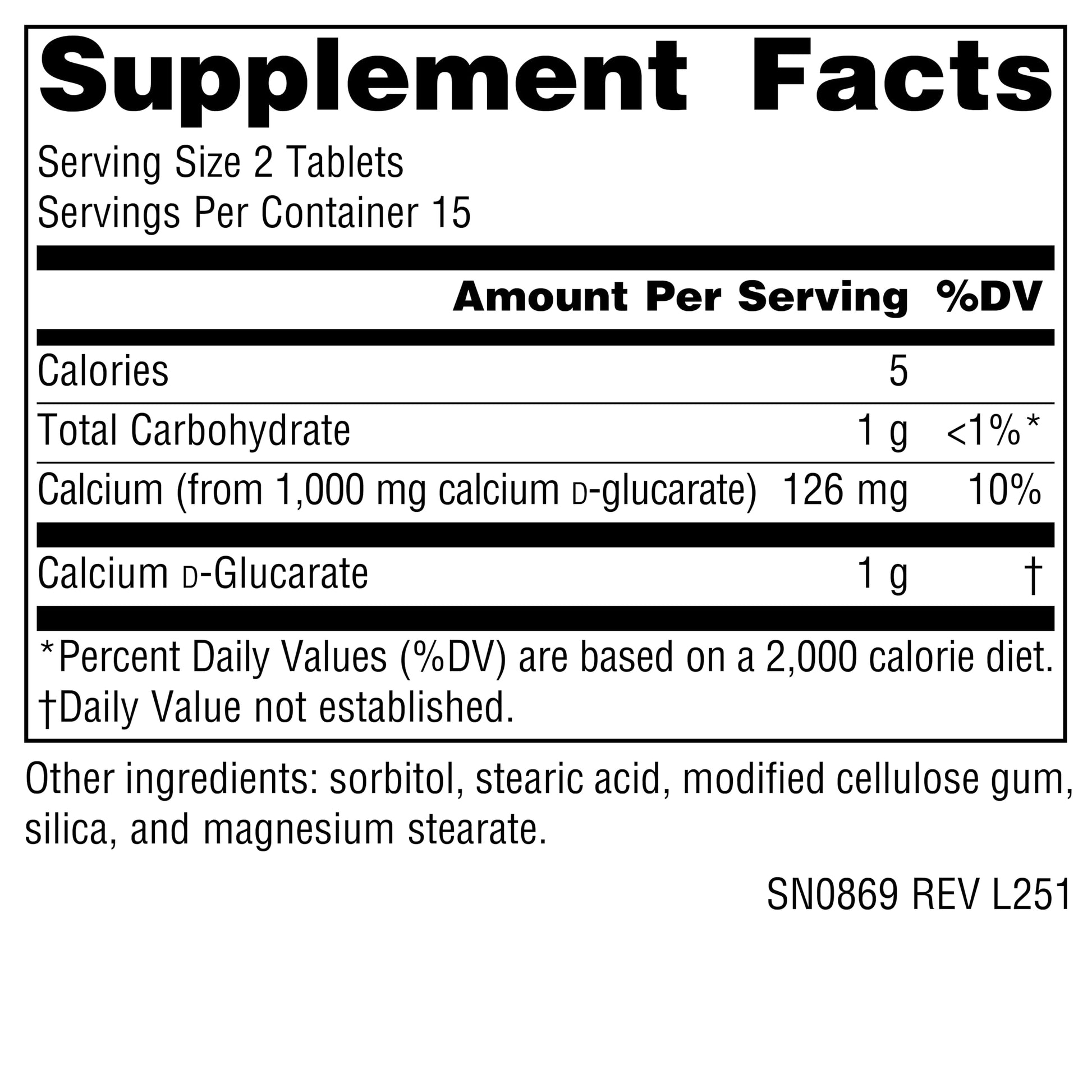Source Naturals Calcium D-Glucarate, Cellular Detoxifier* 500mg - 30 Tablets Source NaturalsAu supplements