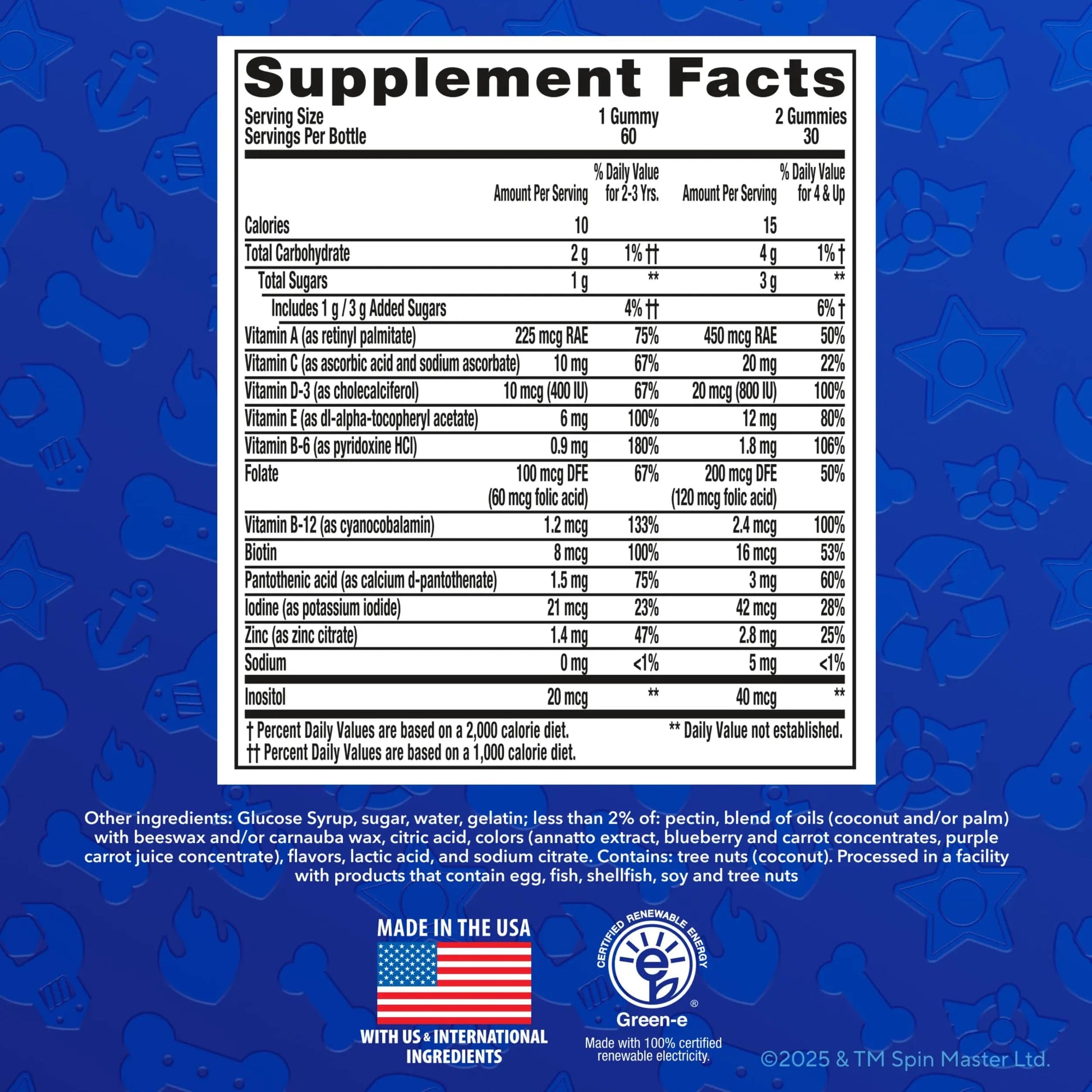 L’il Critters Paw Patrol Gummy Vites Daily Gummy Multivitamin for Kids, Vitamin C, D3 for Immune Support Cherry, Orange Lil CrittersAu supplements
