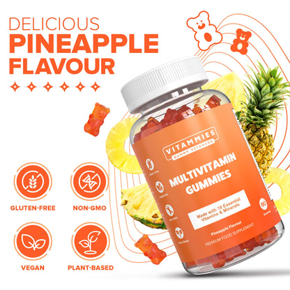 Multivitamin Gummies for Women & Men - 3 Months Supply - 18 Multivitamins & Minerals VitammiesUS supplements
