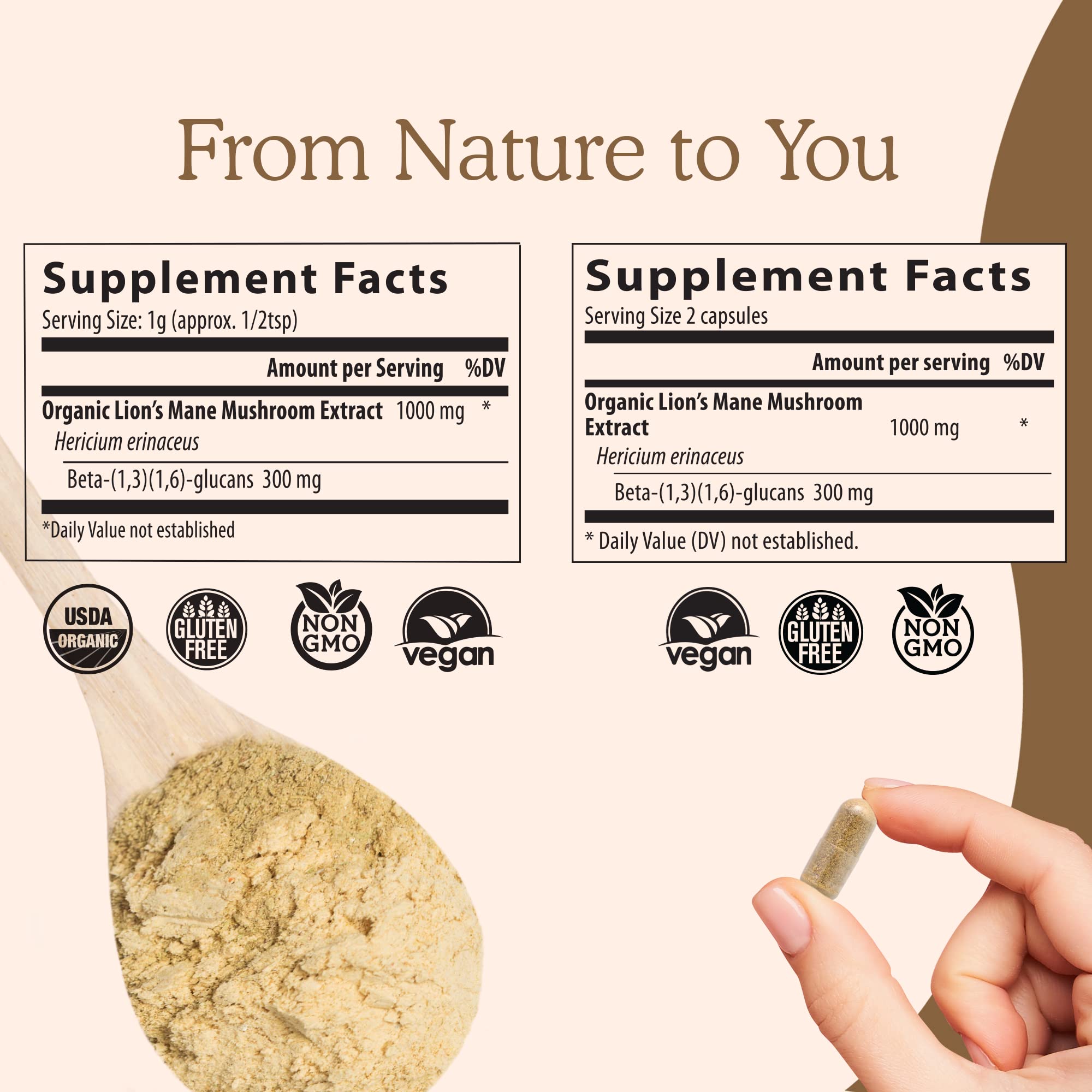 Real Mushrooms Lion’s Mane Capsules - Organic Lions Mane Mushroom Extract Real MushroomsAu supplements