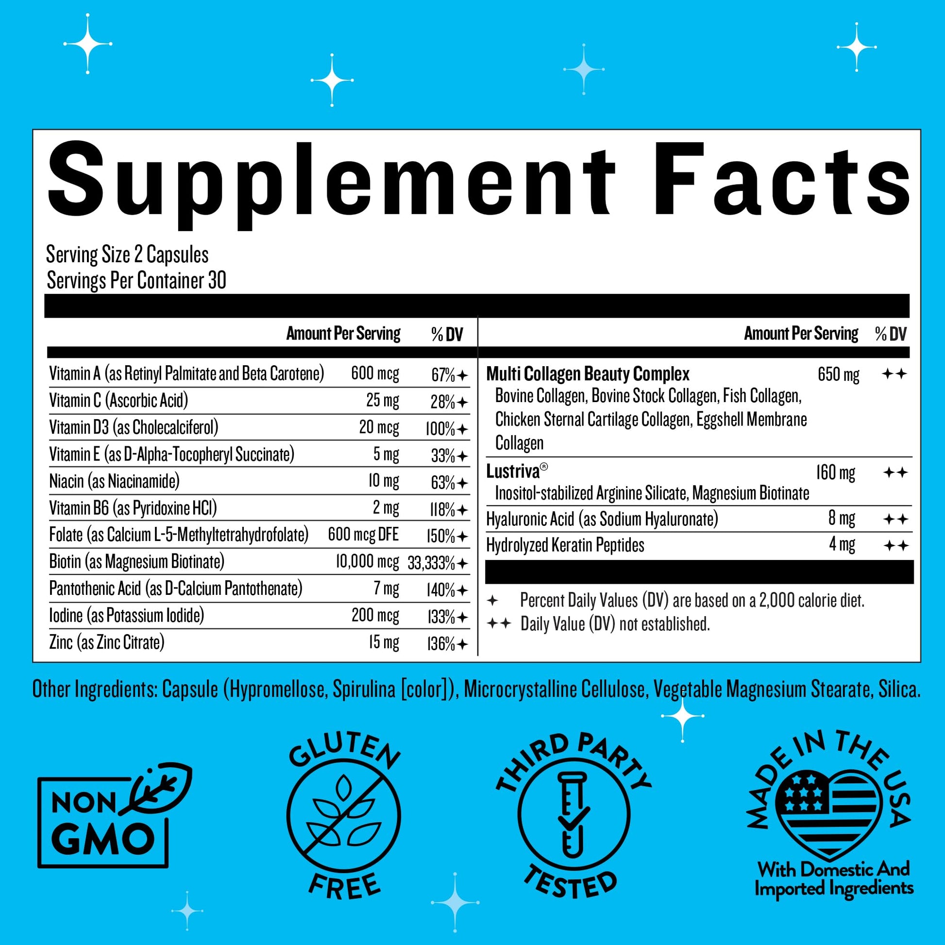 Legendairy Milk Hair Growth Vitamins for Women - Biotin for Hair Growth with Collagen & Lustriva, Hair Loss Products & Supplements for Thinning, Thicker, Fuller, Stronger Skin & Nails, Mane Event™ Legendairy MilkAu supplements
