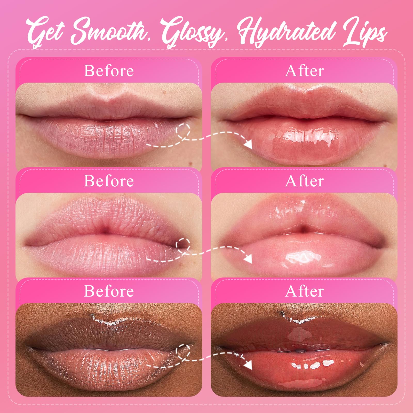 4 Pack Lip Mask Set, Hydrating Lip Mask Overnight - Berry, Grape, Mint, Vanilla Flavors, Lip Sleeping Mask Nourish Lip Balm with Vitamin C & Shea Butter | Dry Lips Care Gift SHVYOGAu supplements