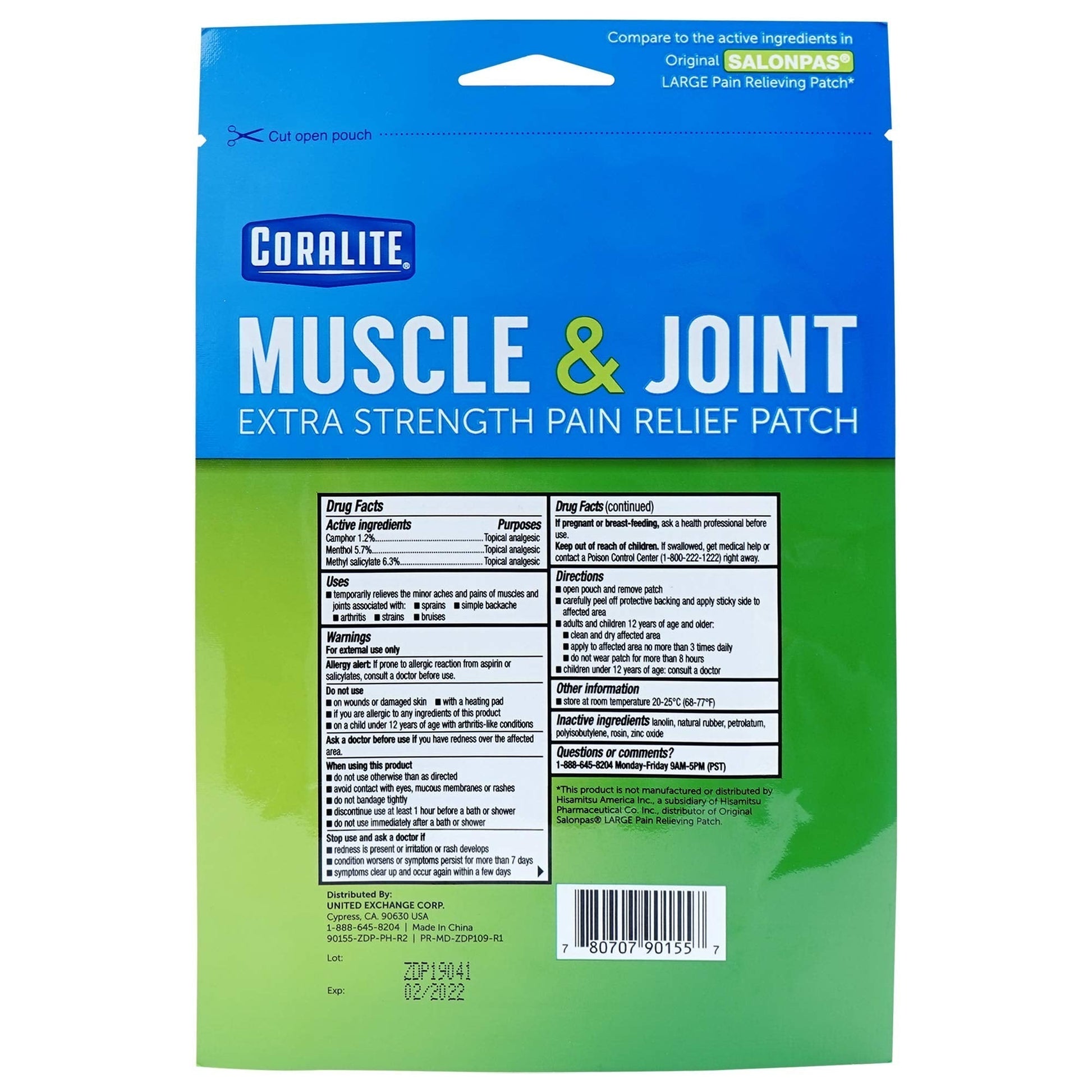 Coralite Pain Relieving Patch - Extra Strength Joint & Muscle Pain Relief Patches for Back Pain, Muscle Soreness and Joint Pain, 2 Patches Per Pack (24 Pack) CoraliteAu supplements