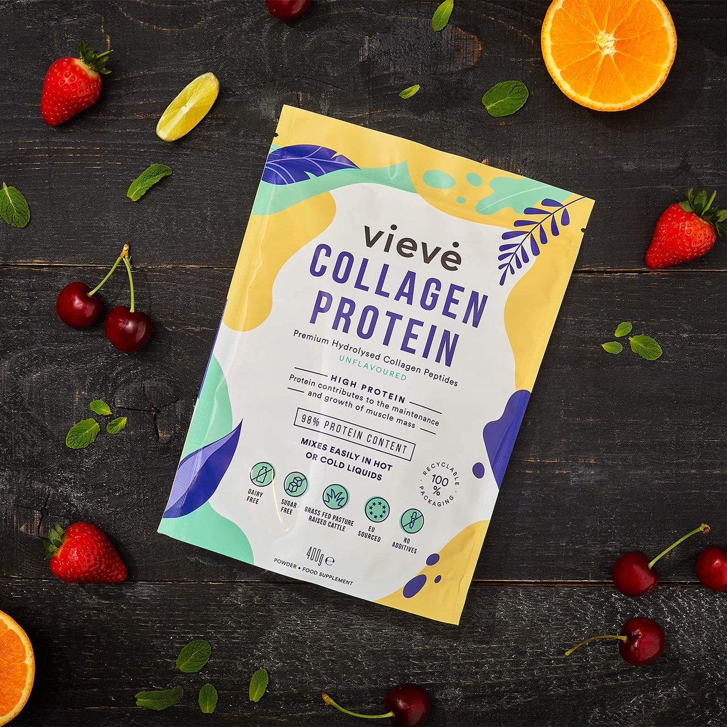 Vieve Collagen Protein Powder - Hydrolysed Bovine Peptides - Diet Support Supplement for Skin, Hair, Nail VieveUS supplements