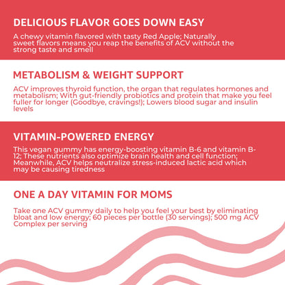 Baby Blues Apple Cider Vinegar Gummies - Vegan, Non-GMO & Gluten-Free, Postpartum Dietary Supplement Baby BluesUS supplements