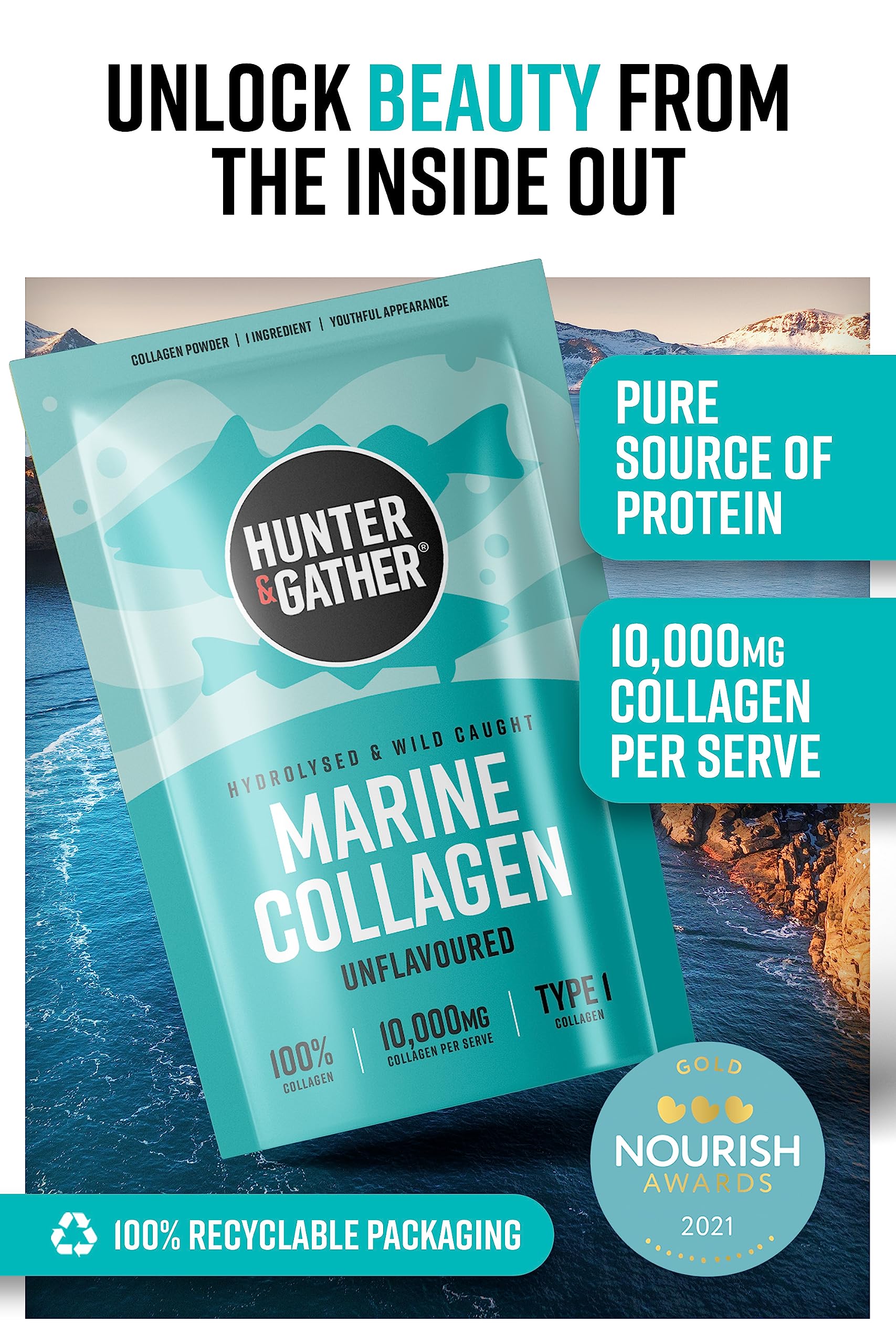 Hunter & Gather Collagen Powder Bundle | Hydrolysed Grass-Fed Bovine Collagen Hunter & GatherUS supplements