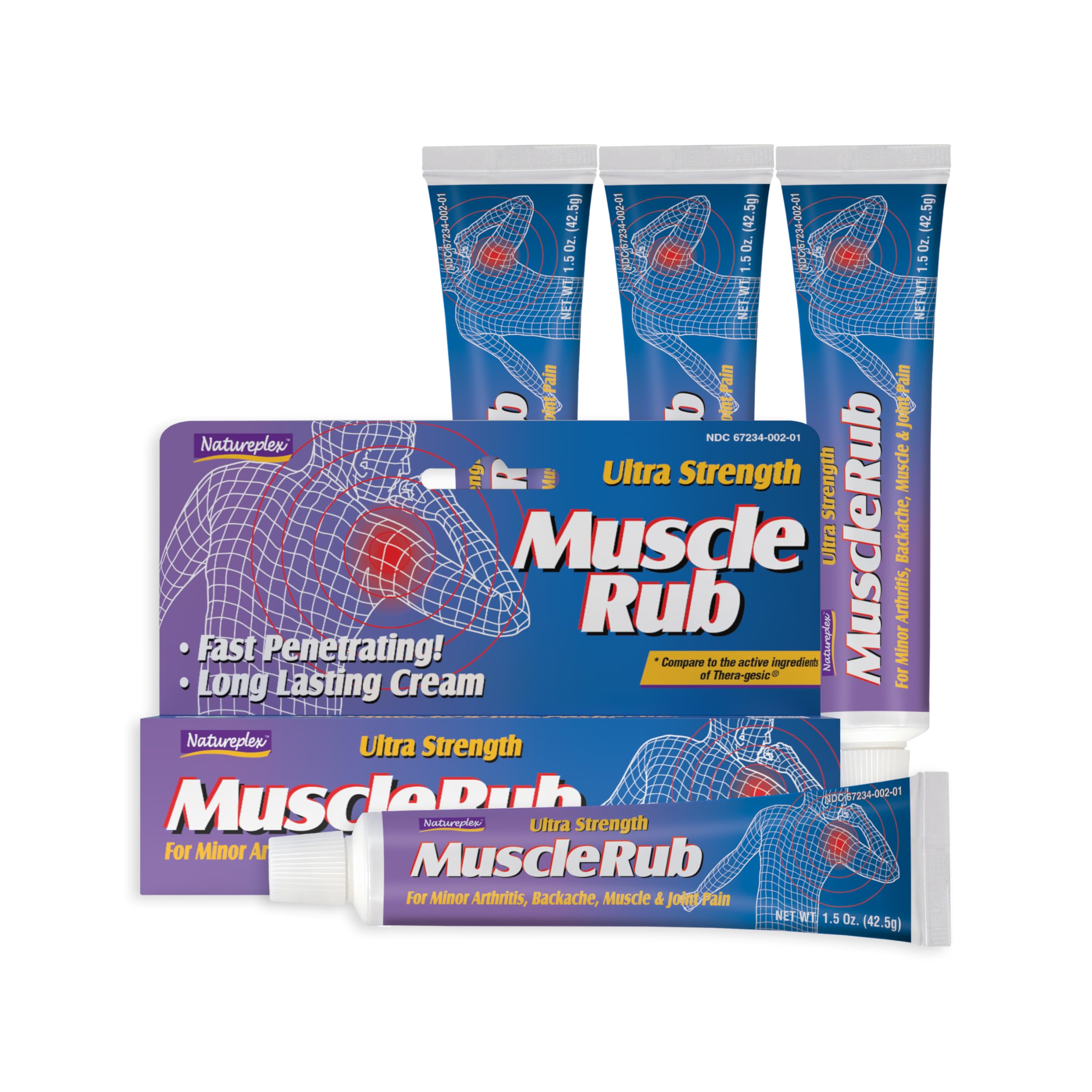 Ultra Strength Muscle Rub 4 Pack NatureplexAu supplements