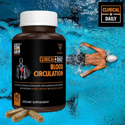 Clinical Daily Blood Circulation Supplements. Butchers Broom, Horse Chestnut, Hawthorn Clinical DailyUS supplements