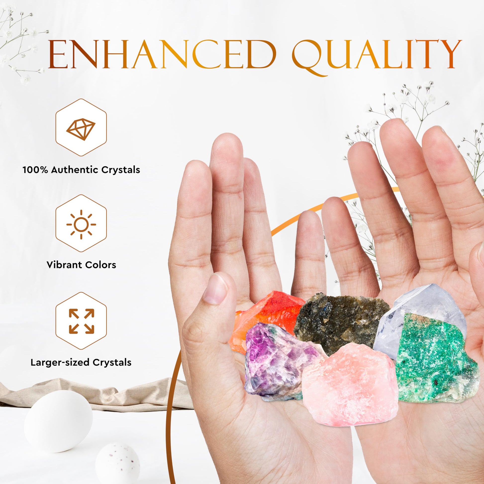Wyspell Cancer Crystal Set - 6 Raw Cancer Crystals and Healing Stones - Cancer Zodiac Gifts for Women WyspellAu supplements