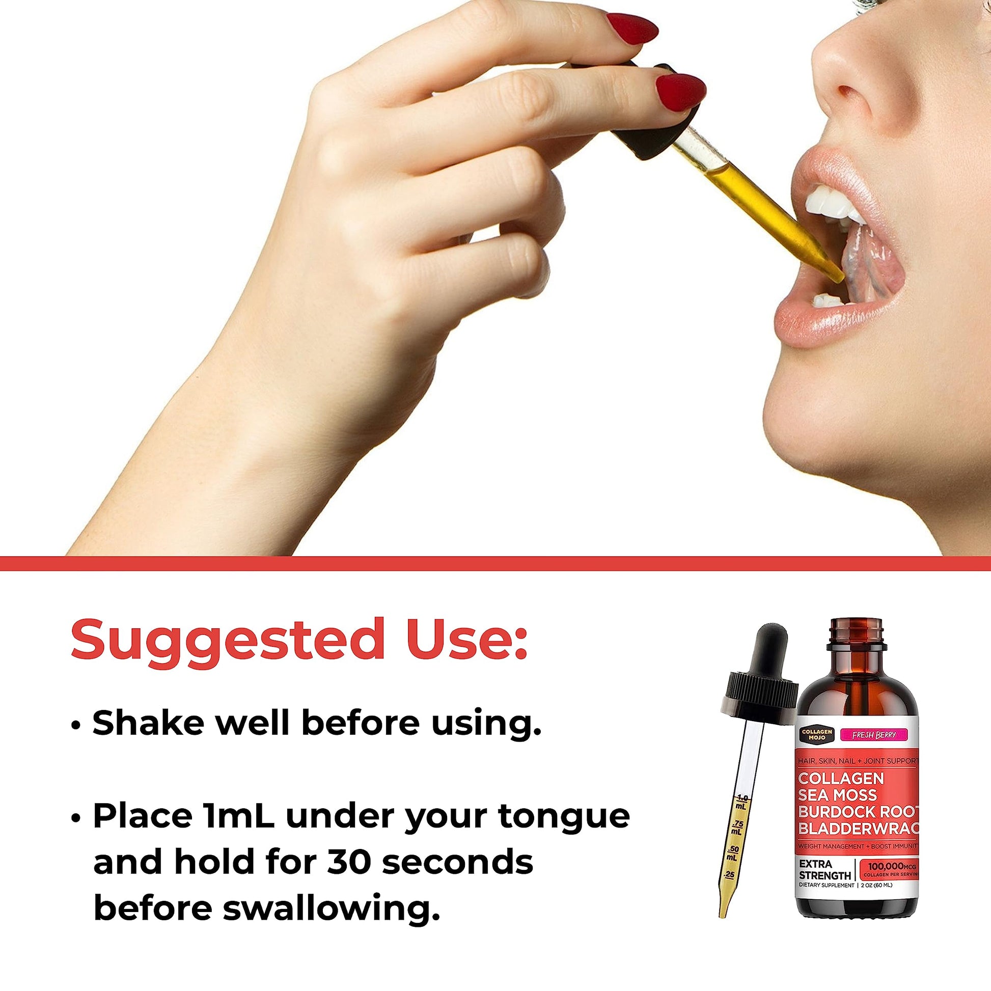 Collagen Mojo Liquid Collagen Peptides with Sea Moss, Burdock Root & Bladderwrack Collagen MojoAu supplements