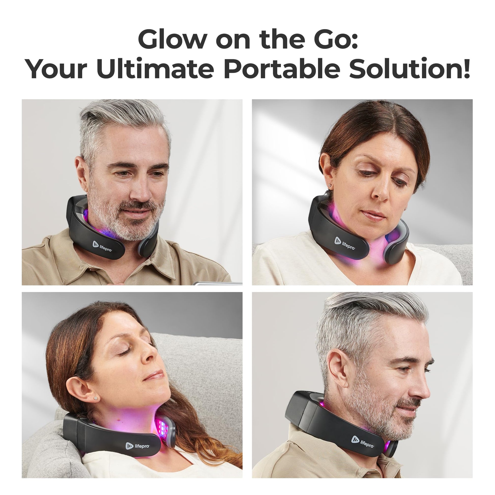 Lifepro Red Light Therapy for Neck - Compact & Rechargeable Red Light Therapy Device- On-The-Go LifeProAu supplements