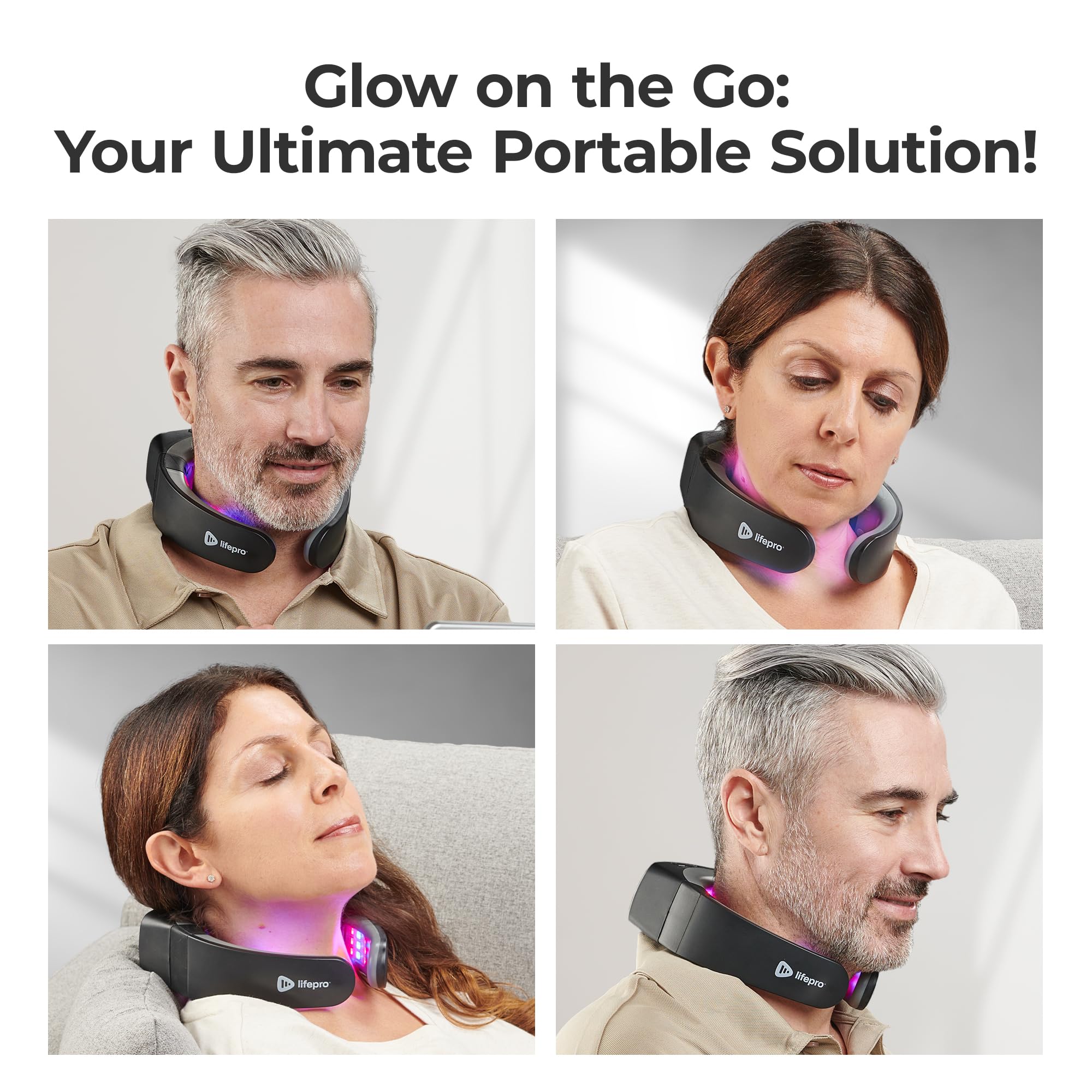 Lifepro Red Light Therapy for Neck - Compact & Rechargeable Red Light Therapy Device- On-The-Go LifeProAu supplements