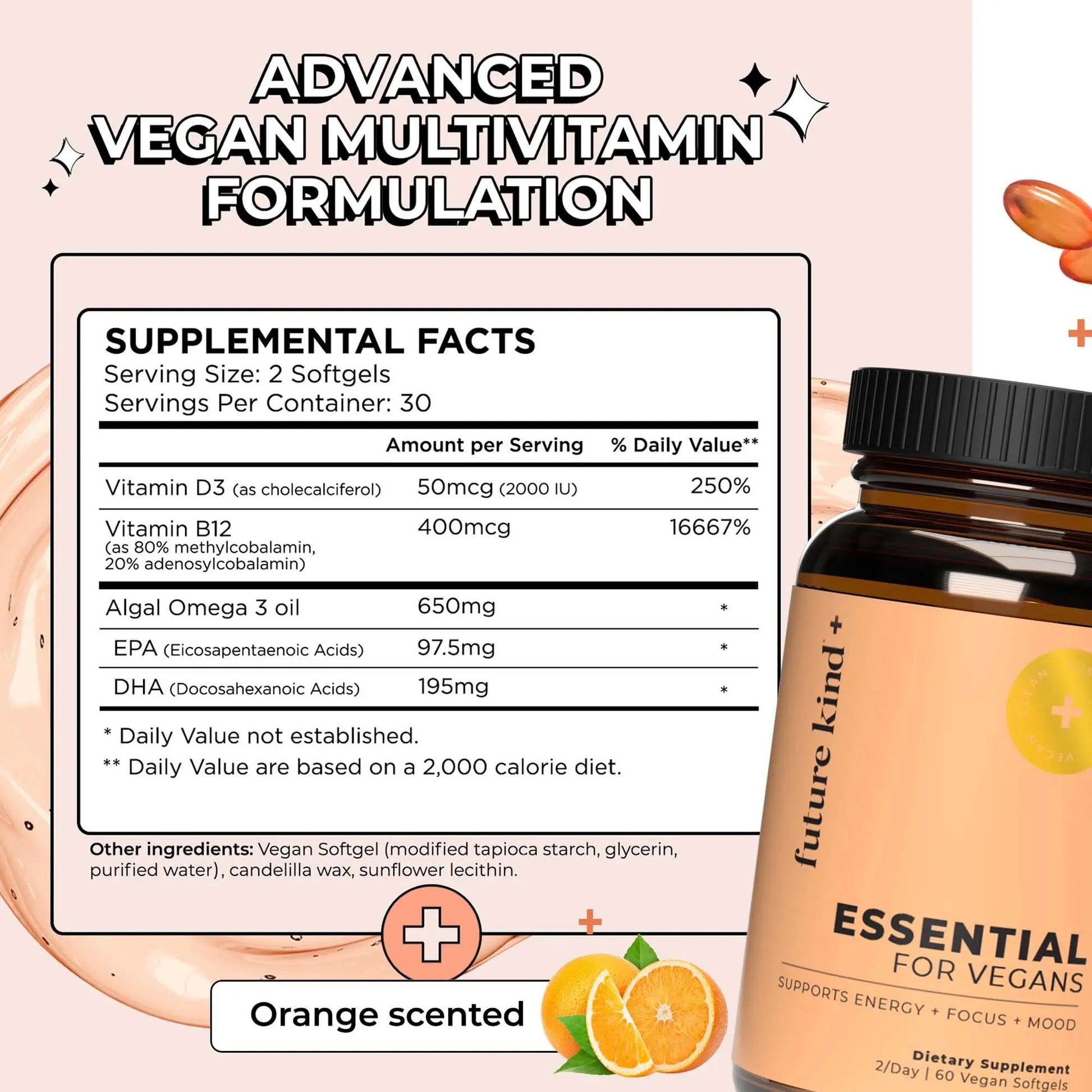 Future Kind Multivitamin Bundle - Vegan Complete Multivitamin and Vegan Essential Multivitamin - Vegan Vitamin B12, Omega 3, and Vitamin D3 - Complete Multivitamin, 42 Vitamins in 1 for Men and Women Future KindAu supplements